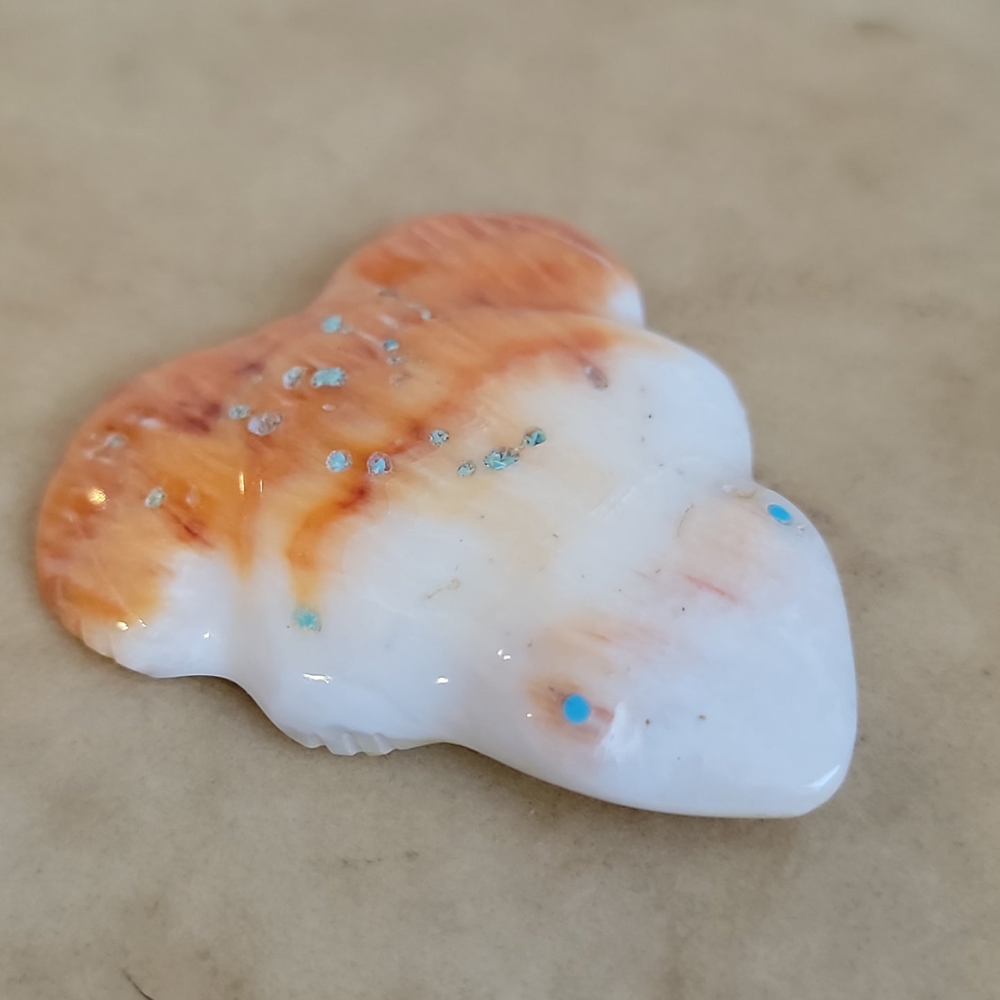 Spiny Oyster Shell Frog Zuni Fetish