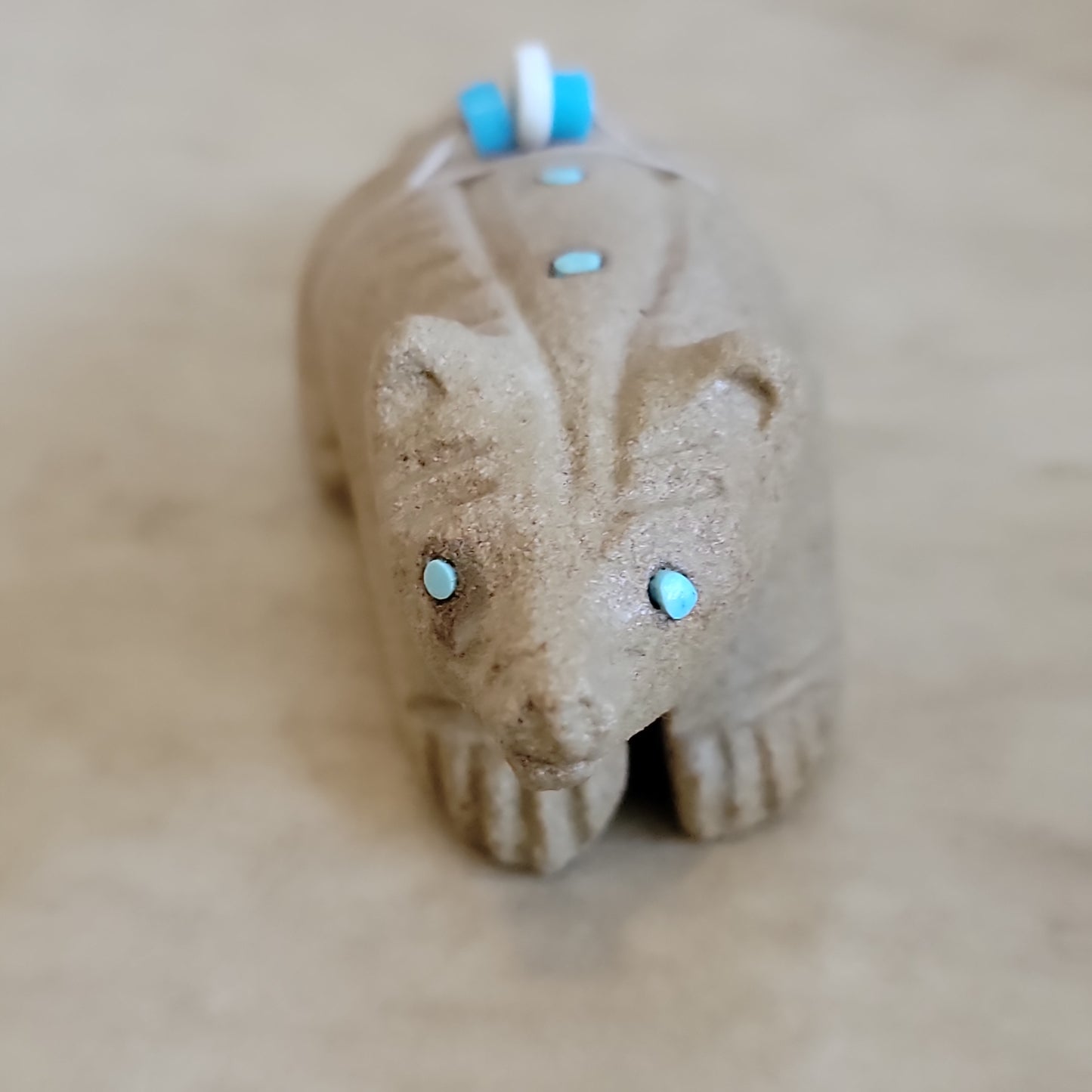 Large Sandstone Badger Zuni Fetish