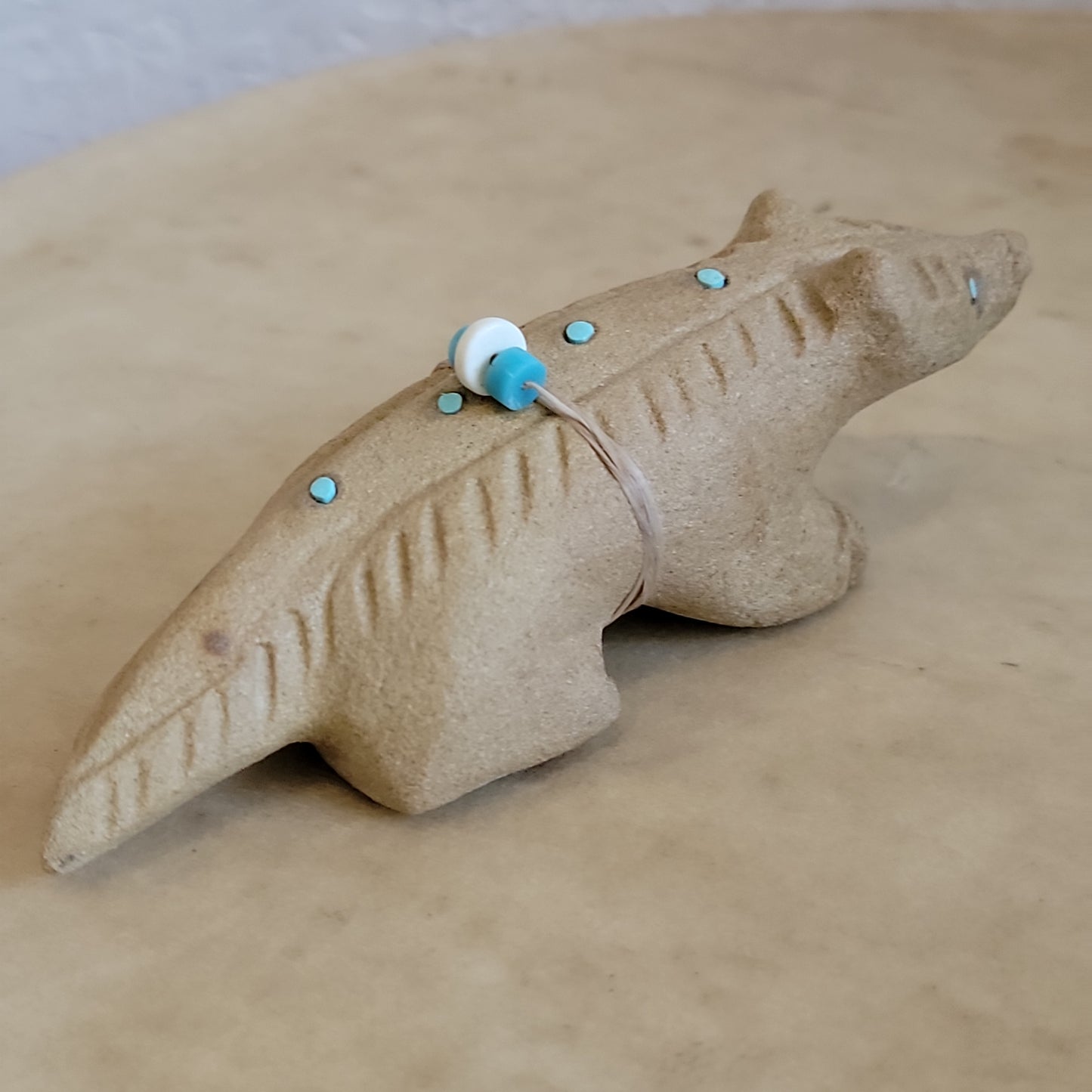 Large Sandstone Badger Zuni Fetish