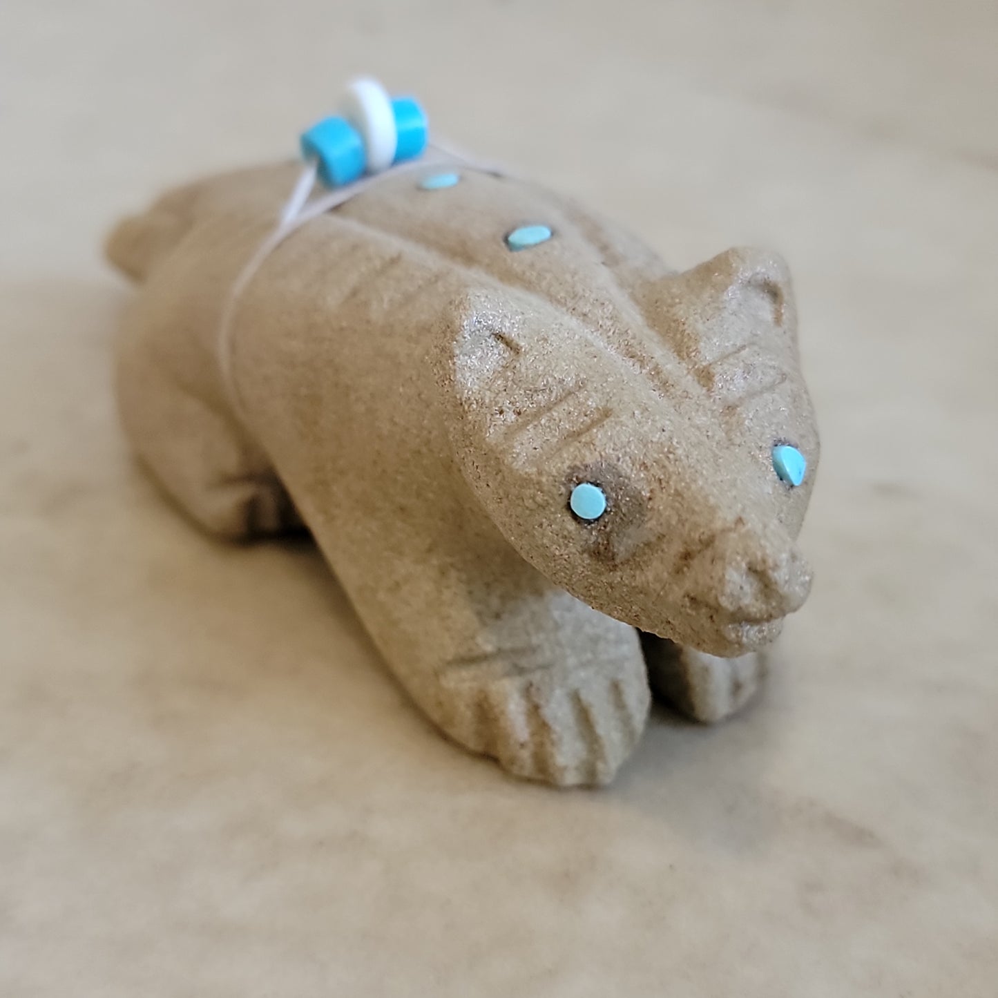 Darrell Westika Large Sandstone Badger Zuni Fetish