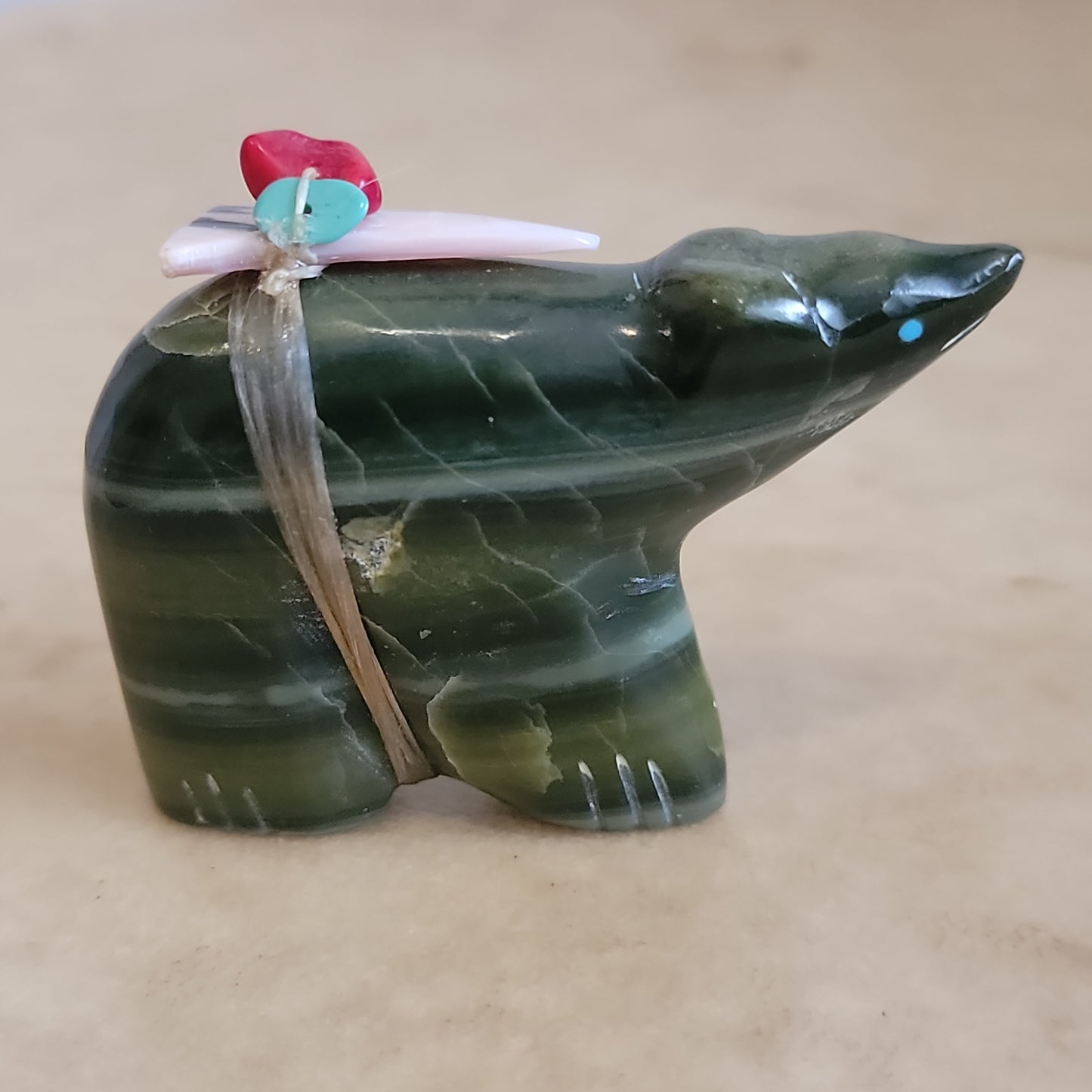 Evalena Boone Ricolite Bear Zuni Fetish