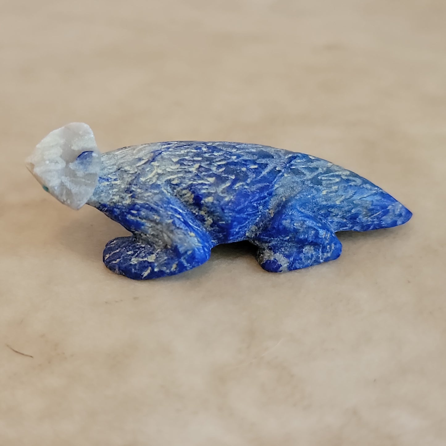 Scott Garnatt Lapis Horned Toad Lizard Zuni Fetish