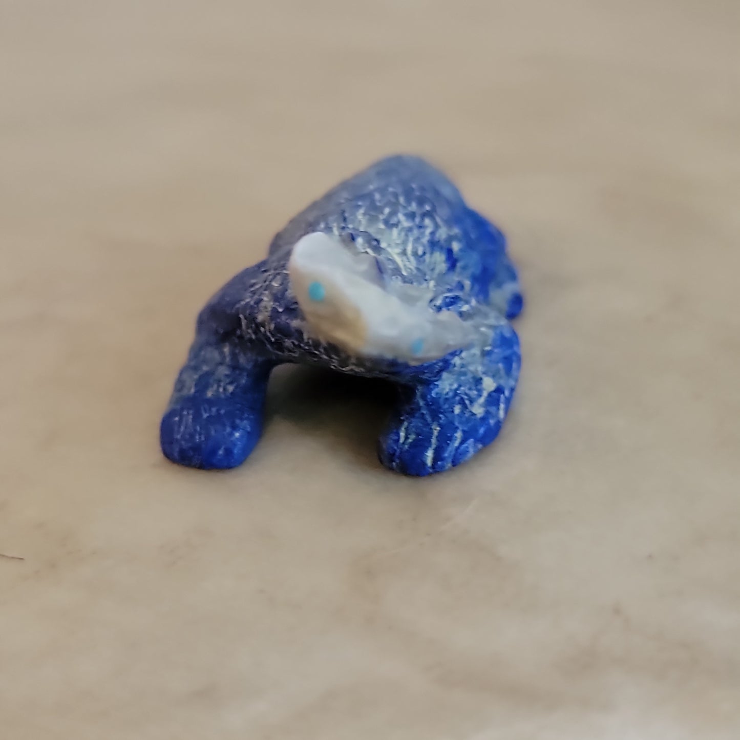 Scott Garnatt Lapis Horned Toad Lizard Zuni Fetish