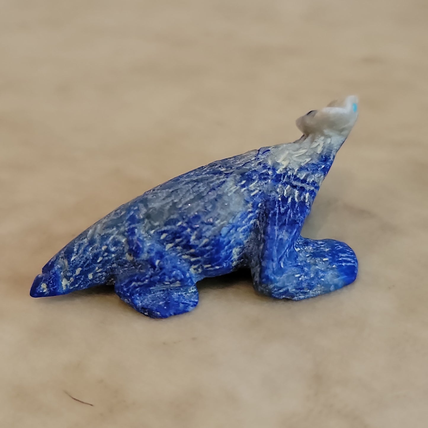 Scott Garnatt Lapis Horned Toad Lizard Zuni Fetish