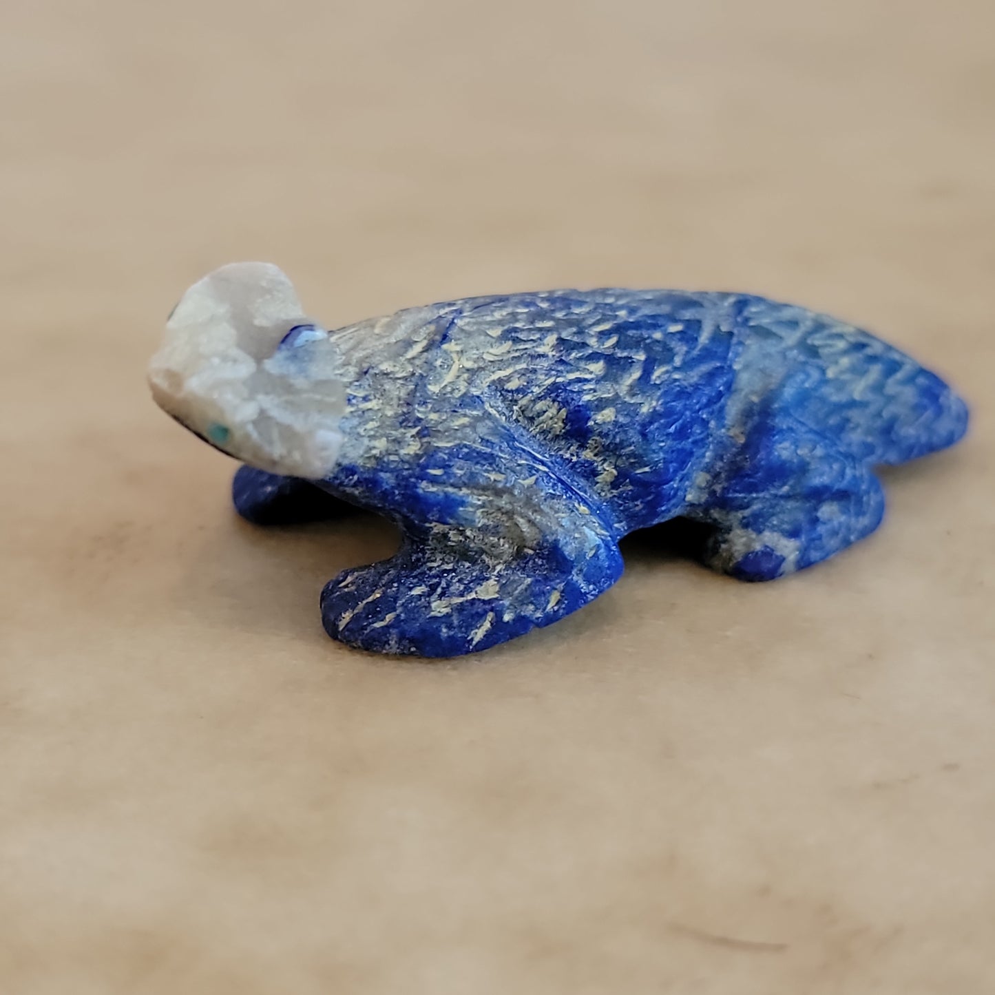 Scott Garnatt Lapis Horned Toad Lizard Zuni Fetish