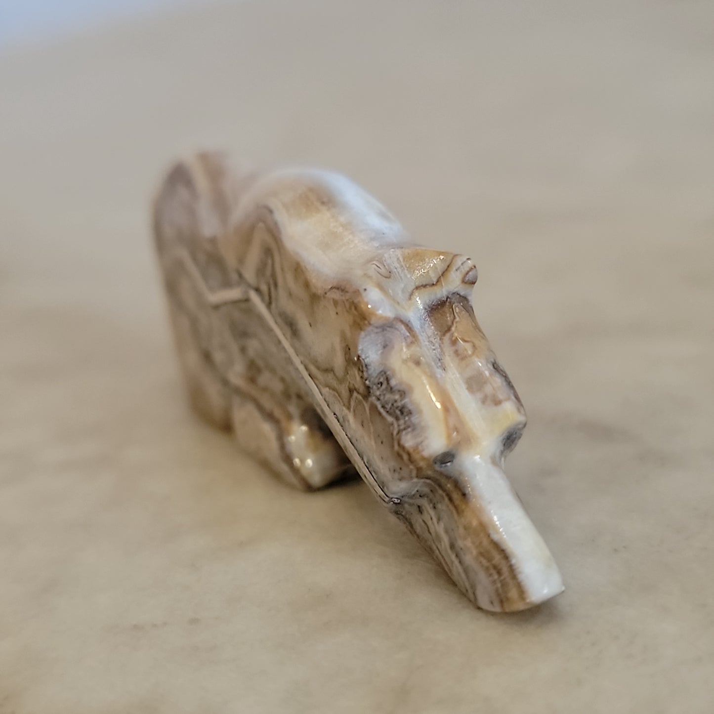 Kenny Chavez Zuni Fetish Onyx Wolf
