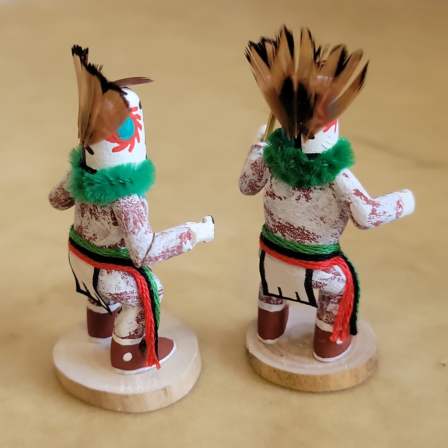 Adrian Leon Hopi Set Of "Rattle" Runners/Racers Kachinas