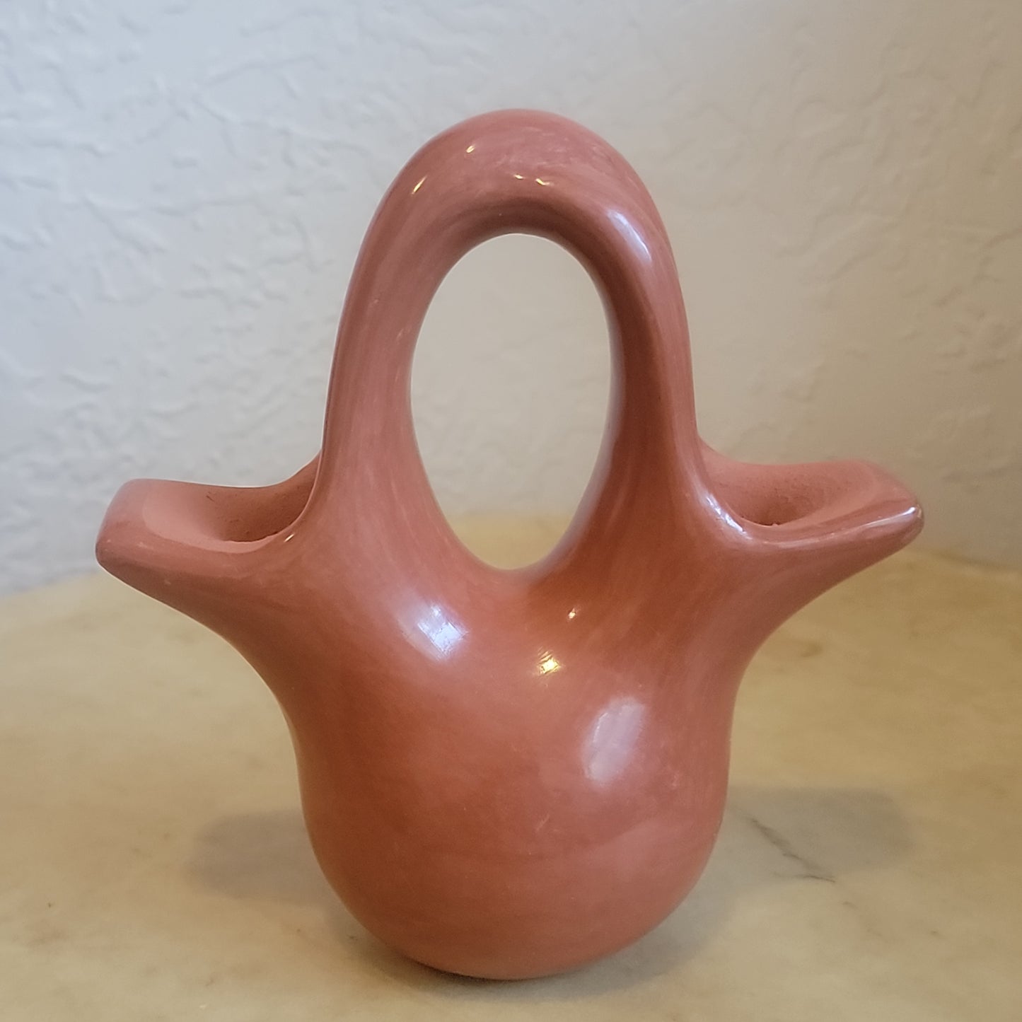 Birdell "Vine Flower" Bourdon Santa Clara Pueblo Wedding Vase