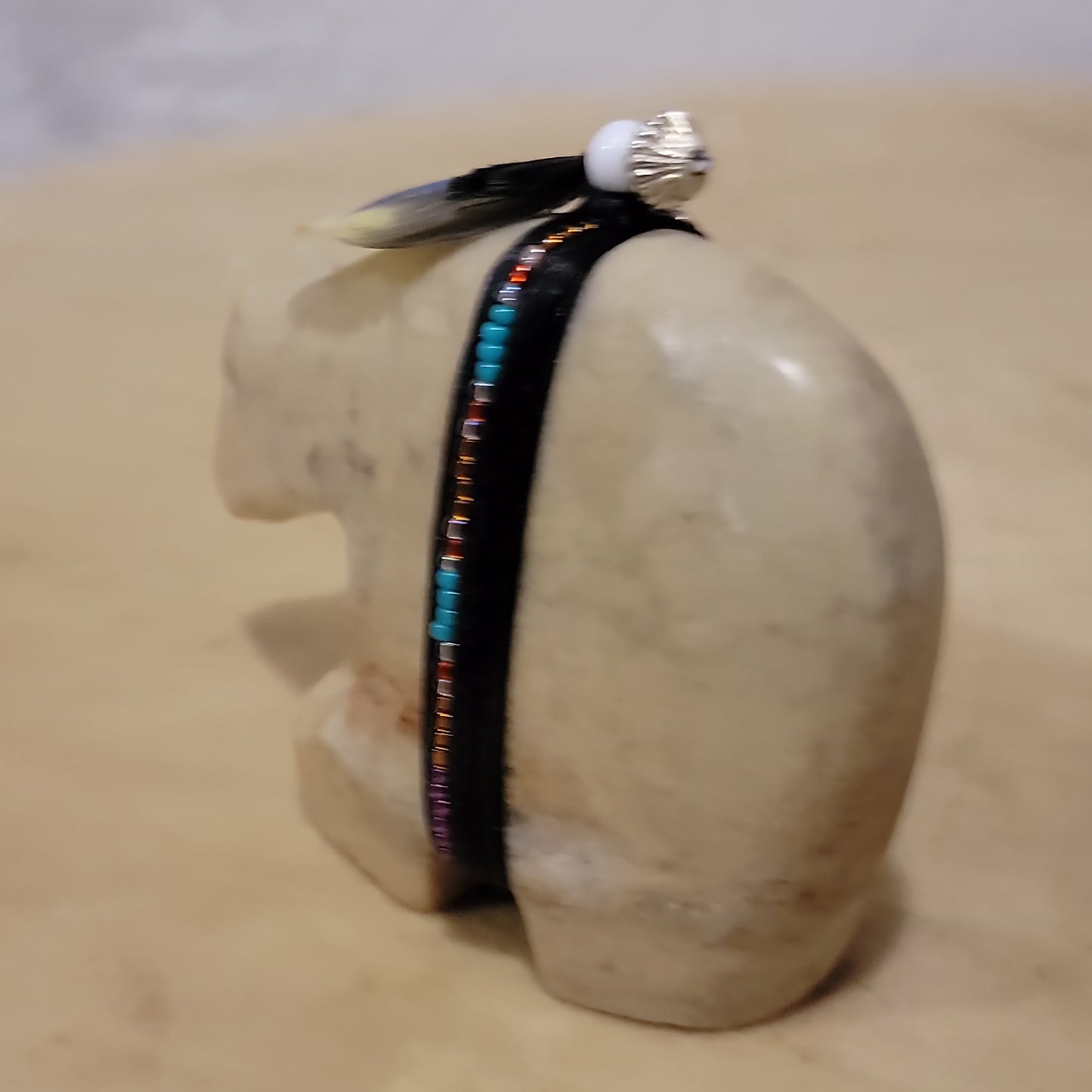 Navajo Alabaster Bear Zuni Fetish