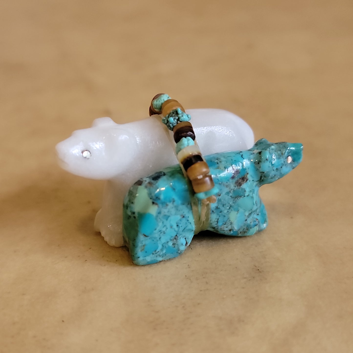 Double Bears Zuni Fetish
