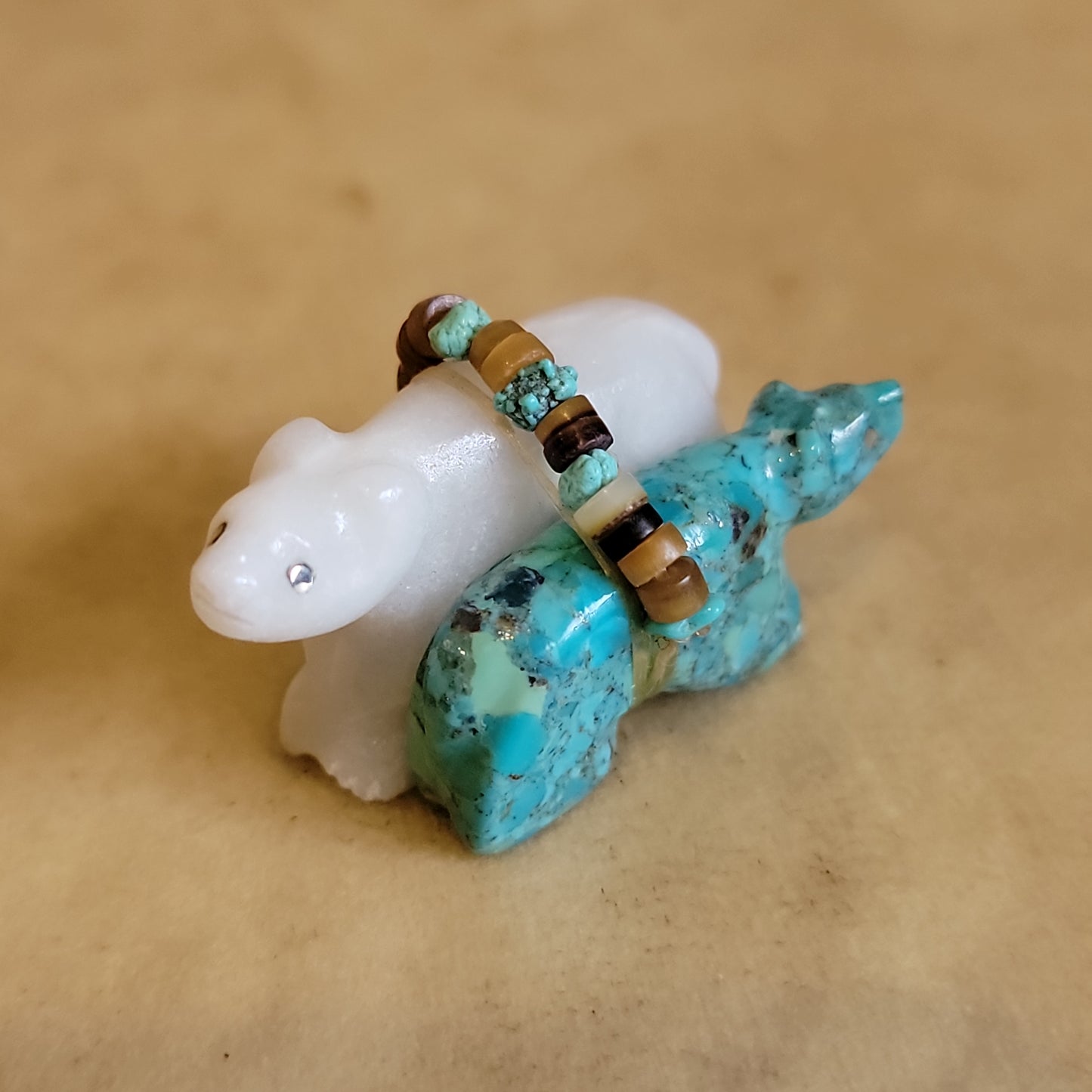 Double Bears Zuni Fetish