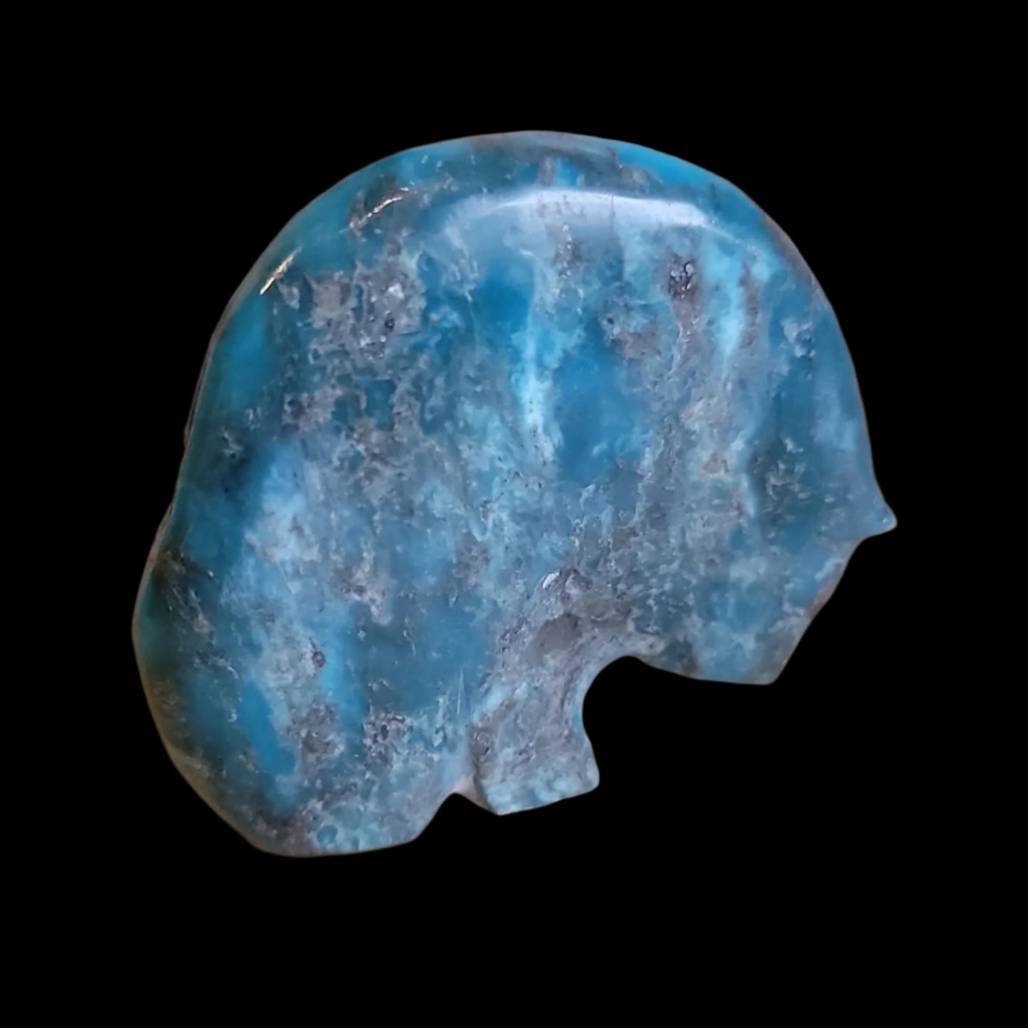Stewart Quandelacy Chrysocolla Medicine Bear Zuni Fetish