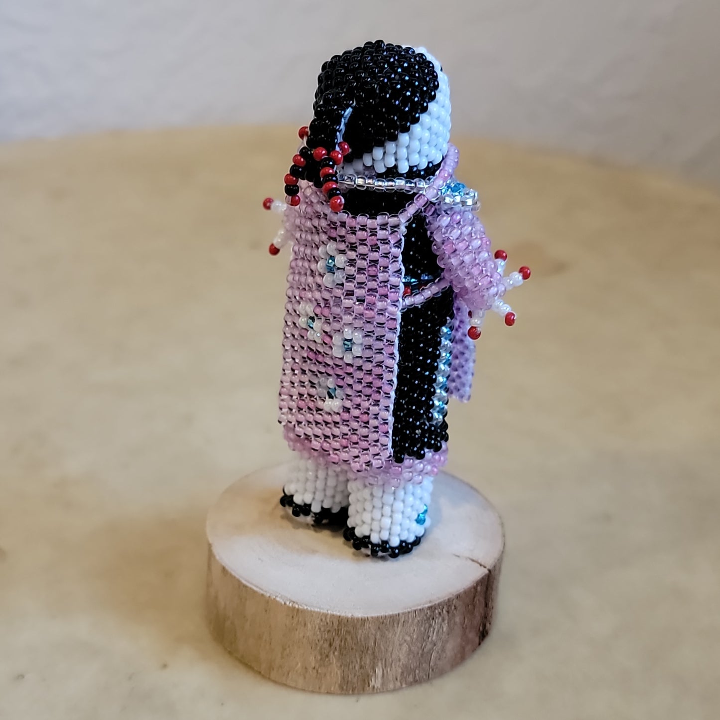 Jeanne Melikan  Pretty Zuni Beaded Maiden Indian Beadwork