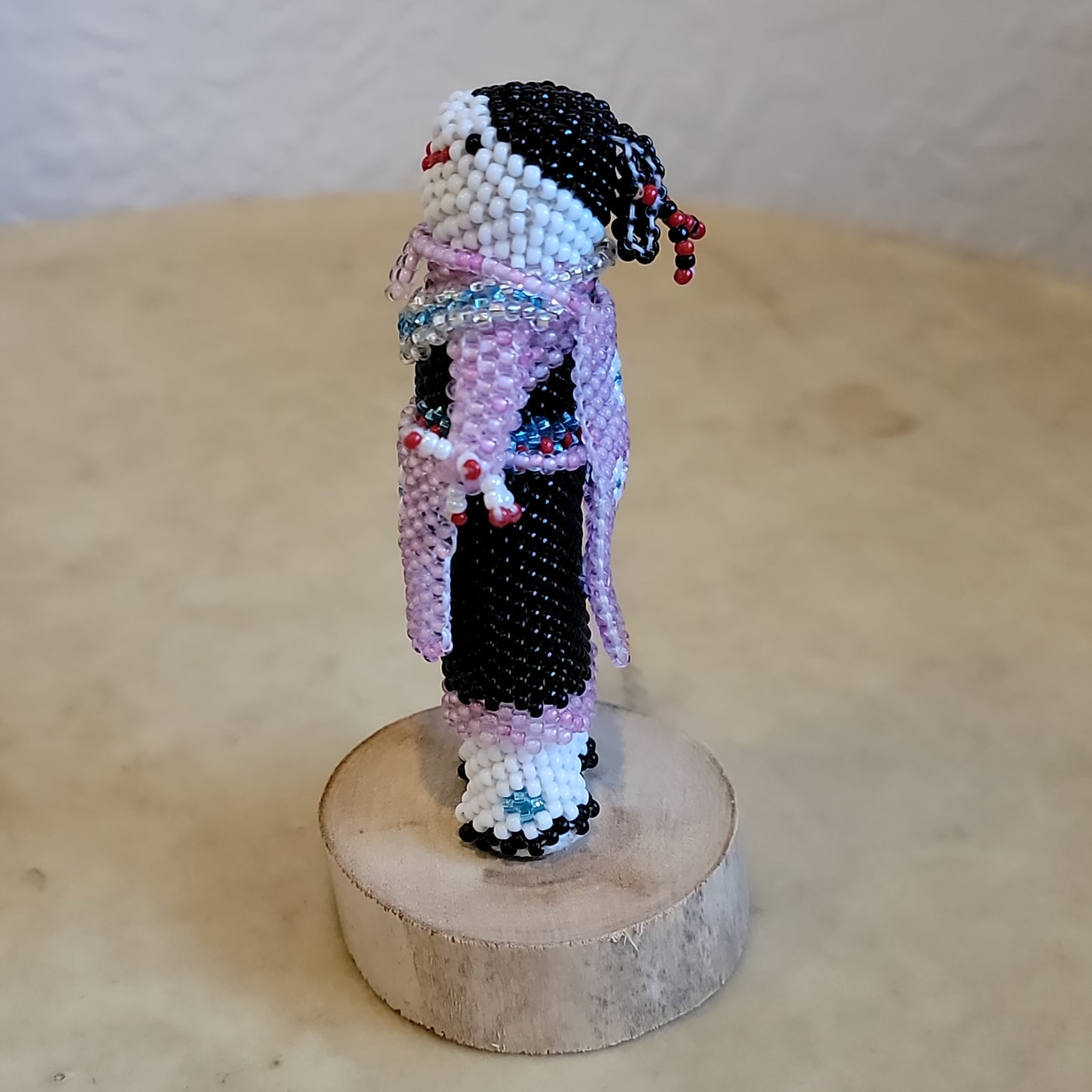 Jeanne Melikan Pretty Zuni Beaded Maiden Indian Beadwork