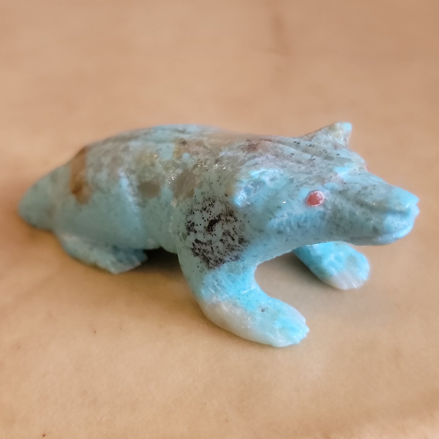 Turquoise Badger Zuni Fetish
