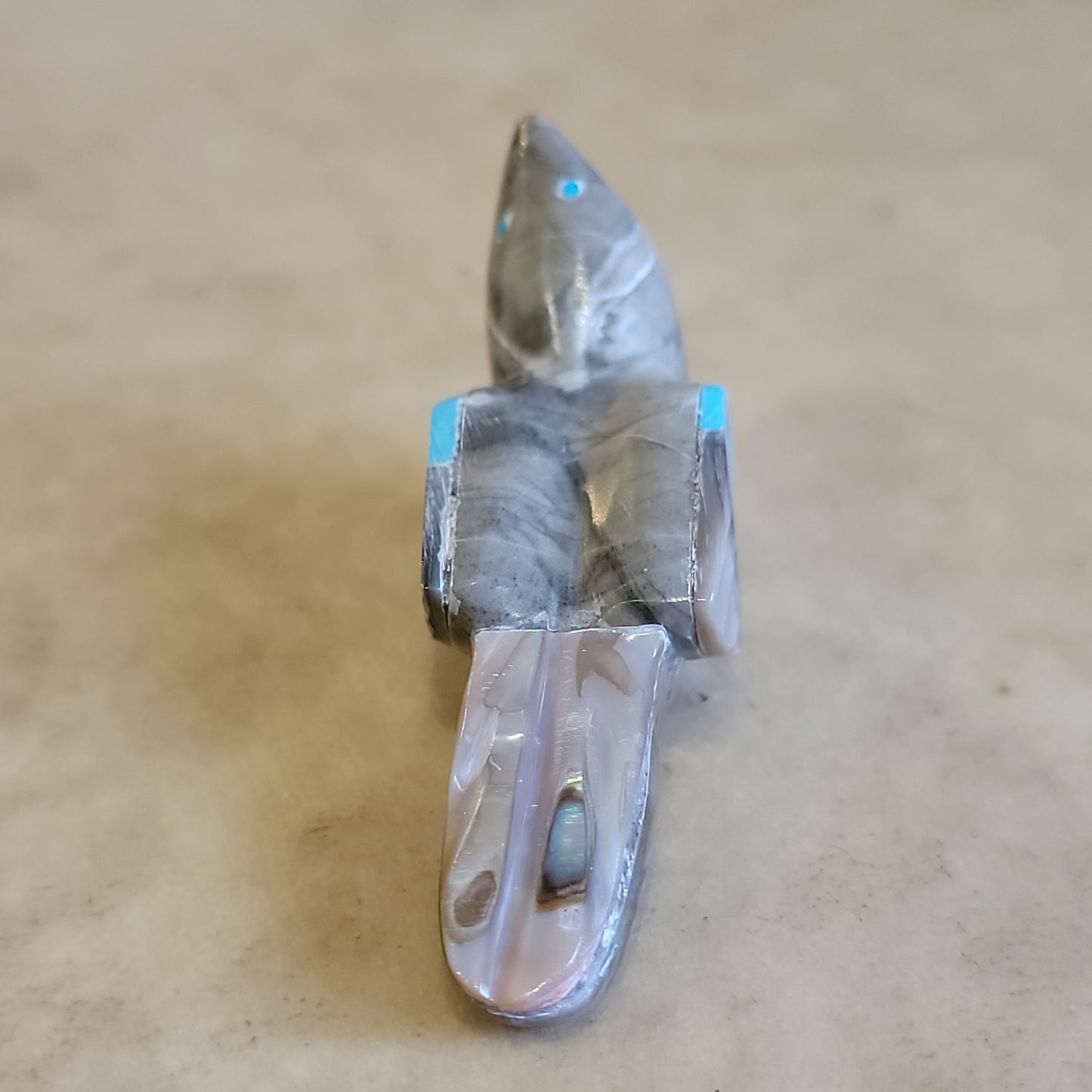 Picasso Marble Songbird/ Messenger Zuni Fetish