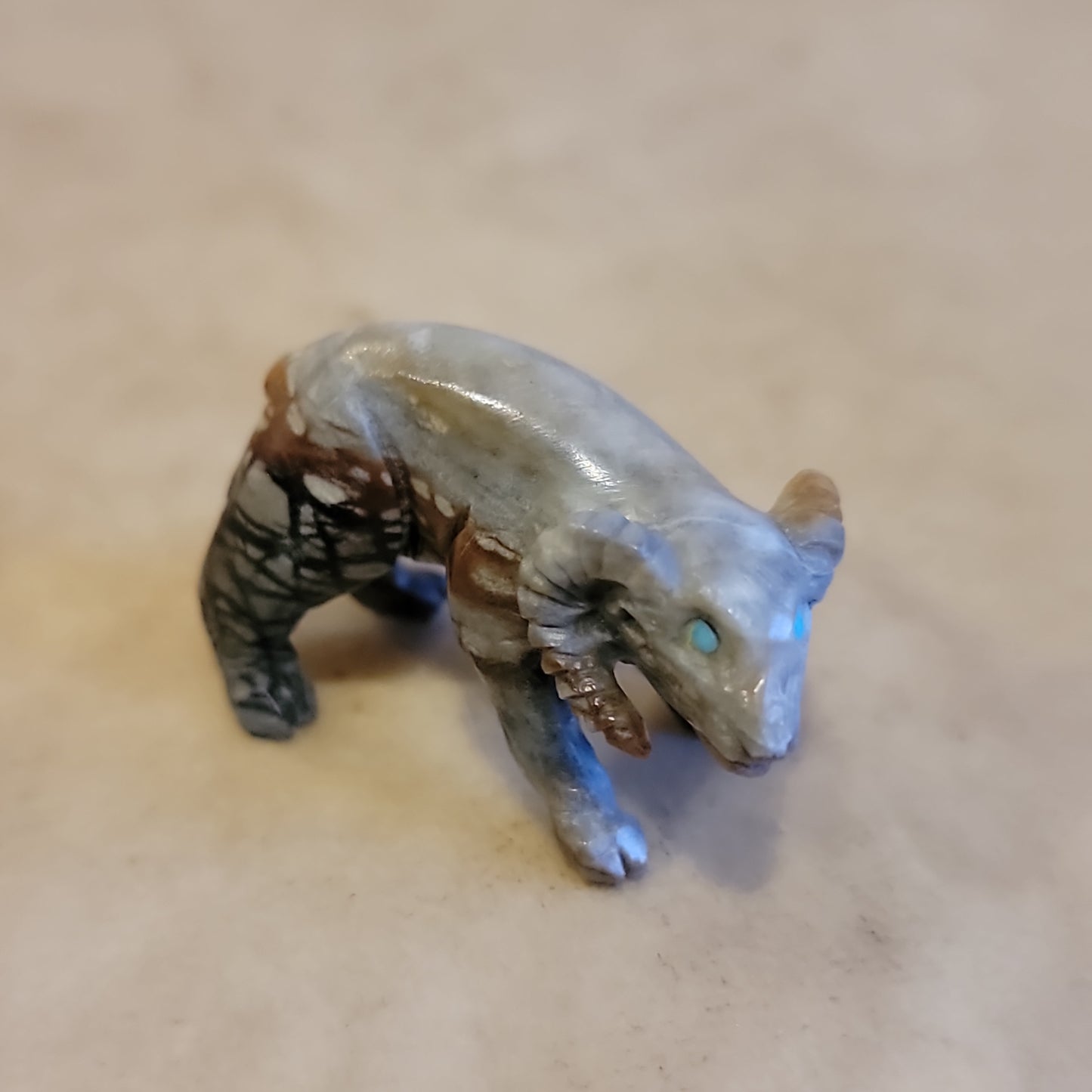 Lance Cheama Picasso Marble Ram Zuni Fetish