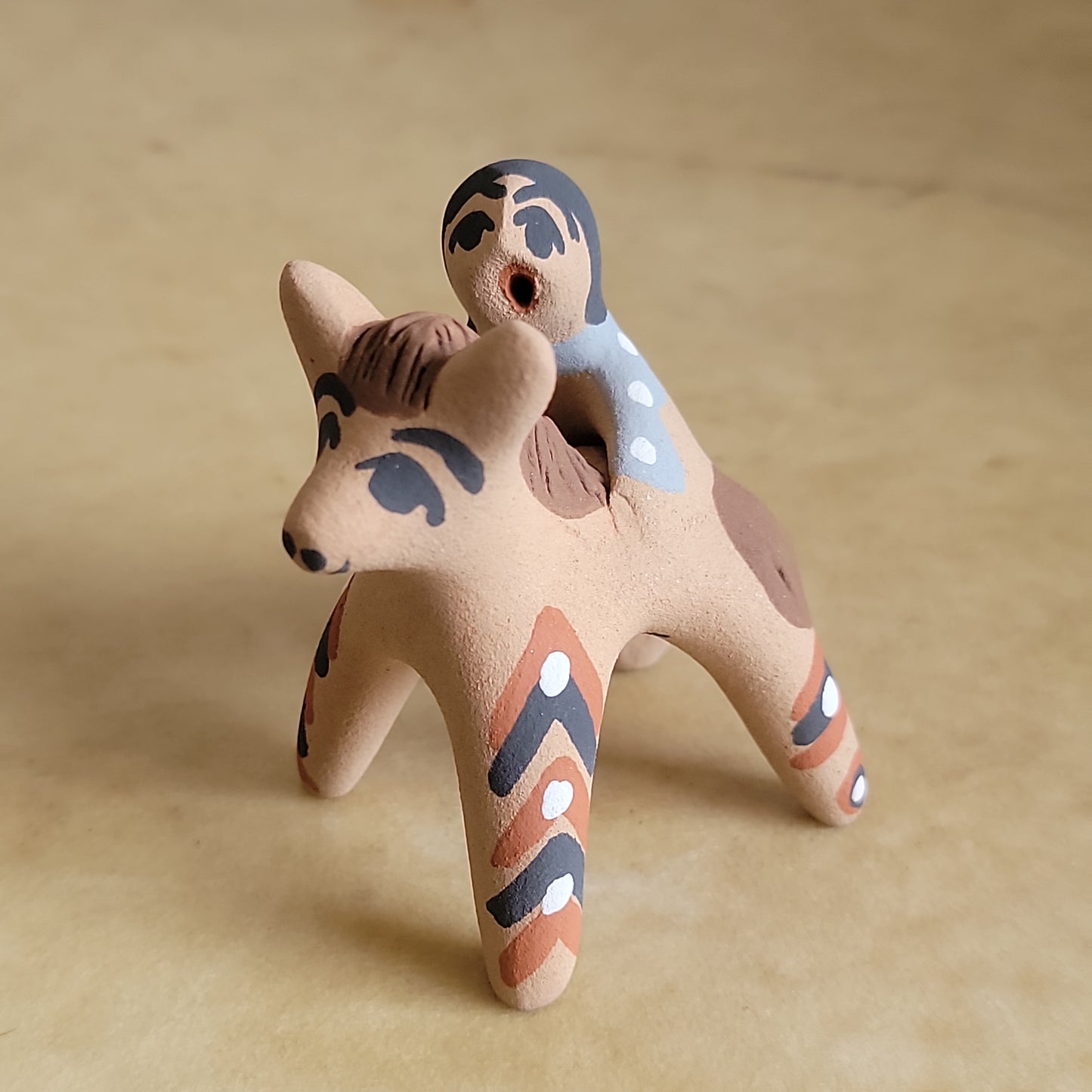 Felicia Fragua Jemez Pueblo Pottery Pony and Boy