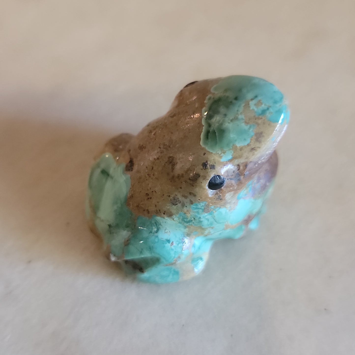 Roy Davis Navajo Turquoise Frog Zuni Fetish