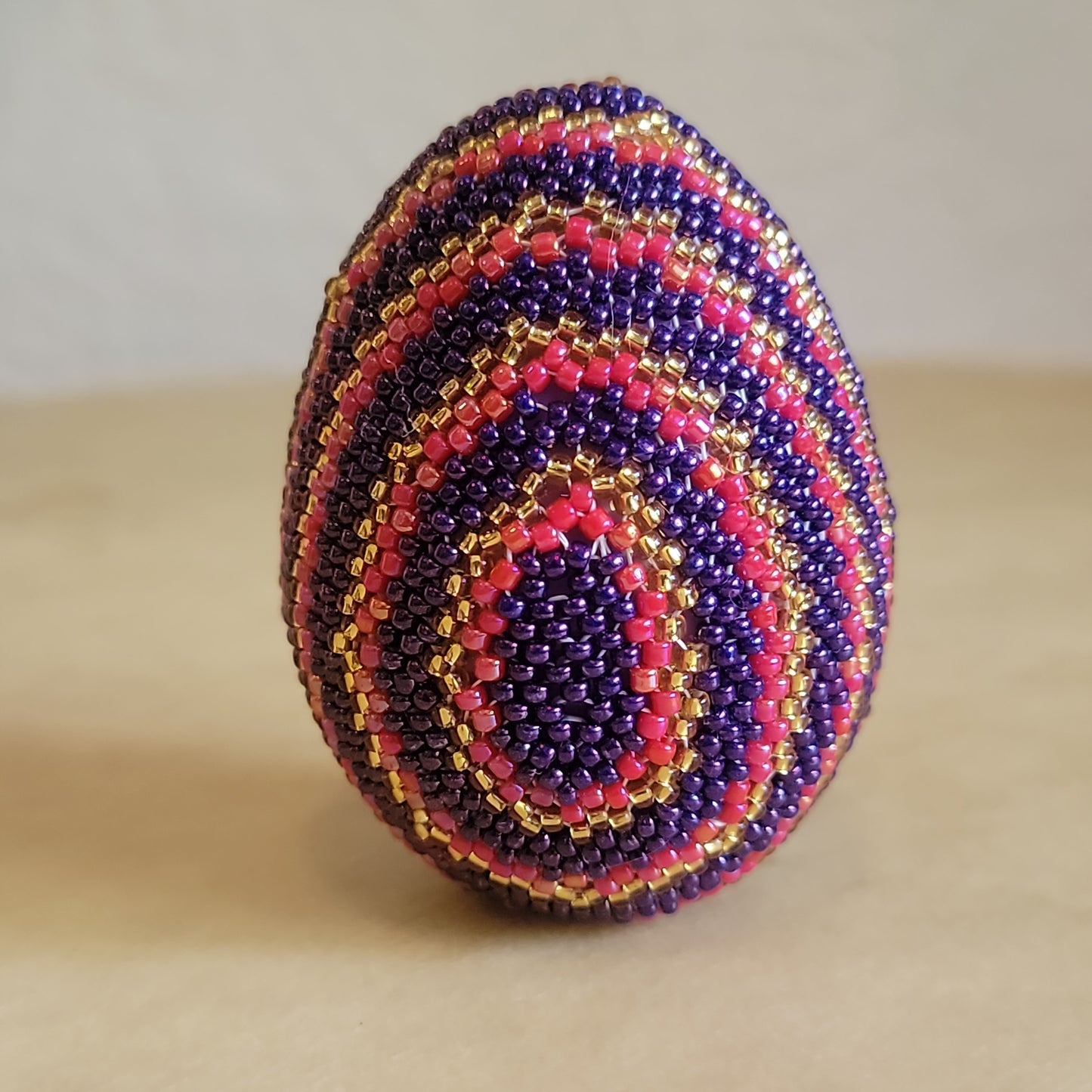Rhonda Dosedo Zuni Elegant Beaded Egg Indian Beadwork