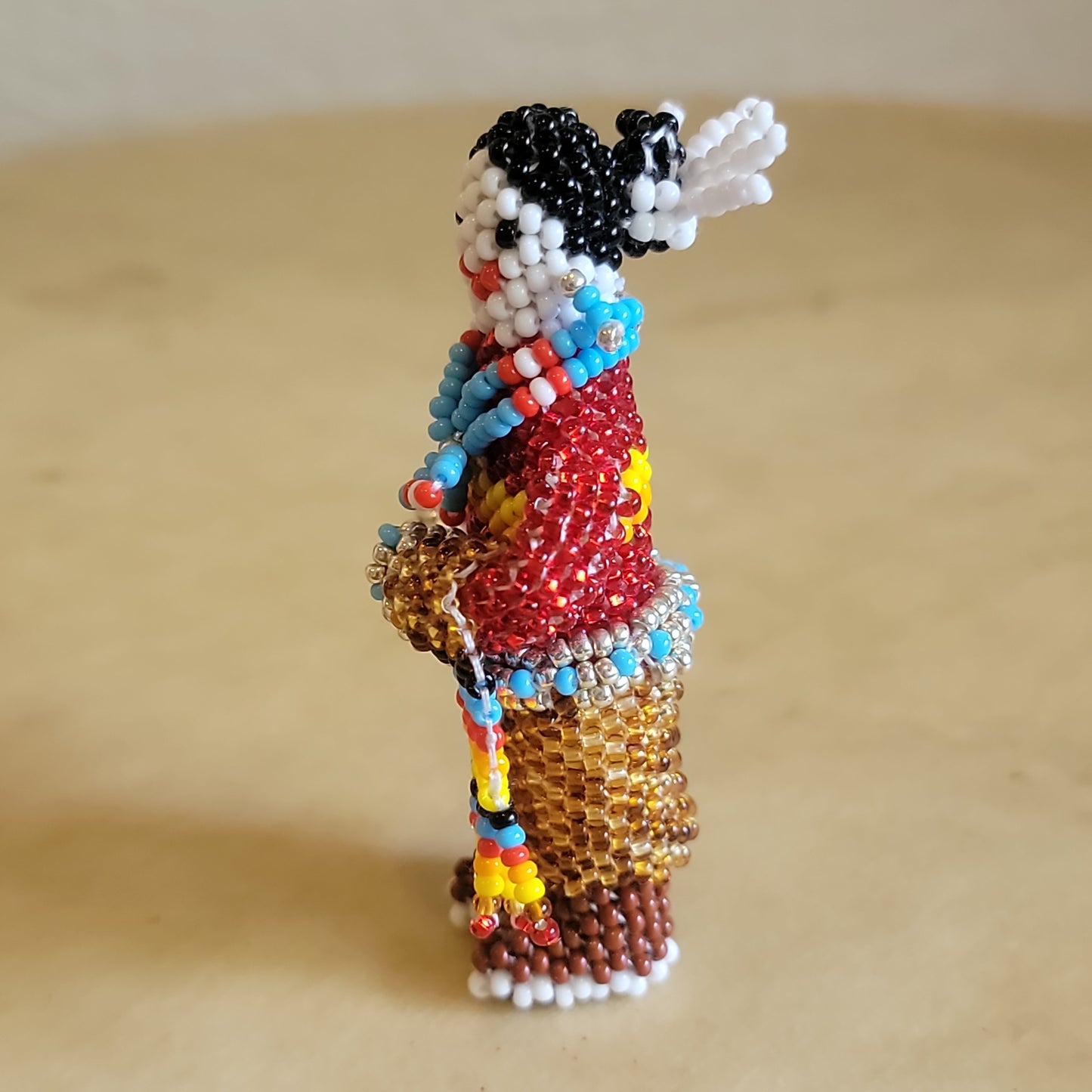 Todd Poncho Traditional Zuni Beaded Shawl Dancer Indian Beadwork
