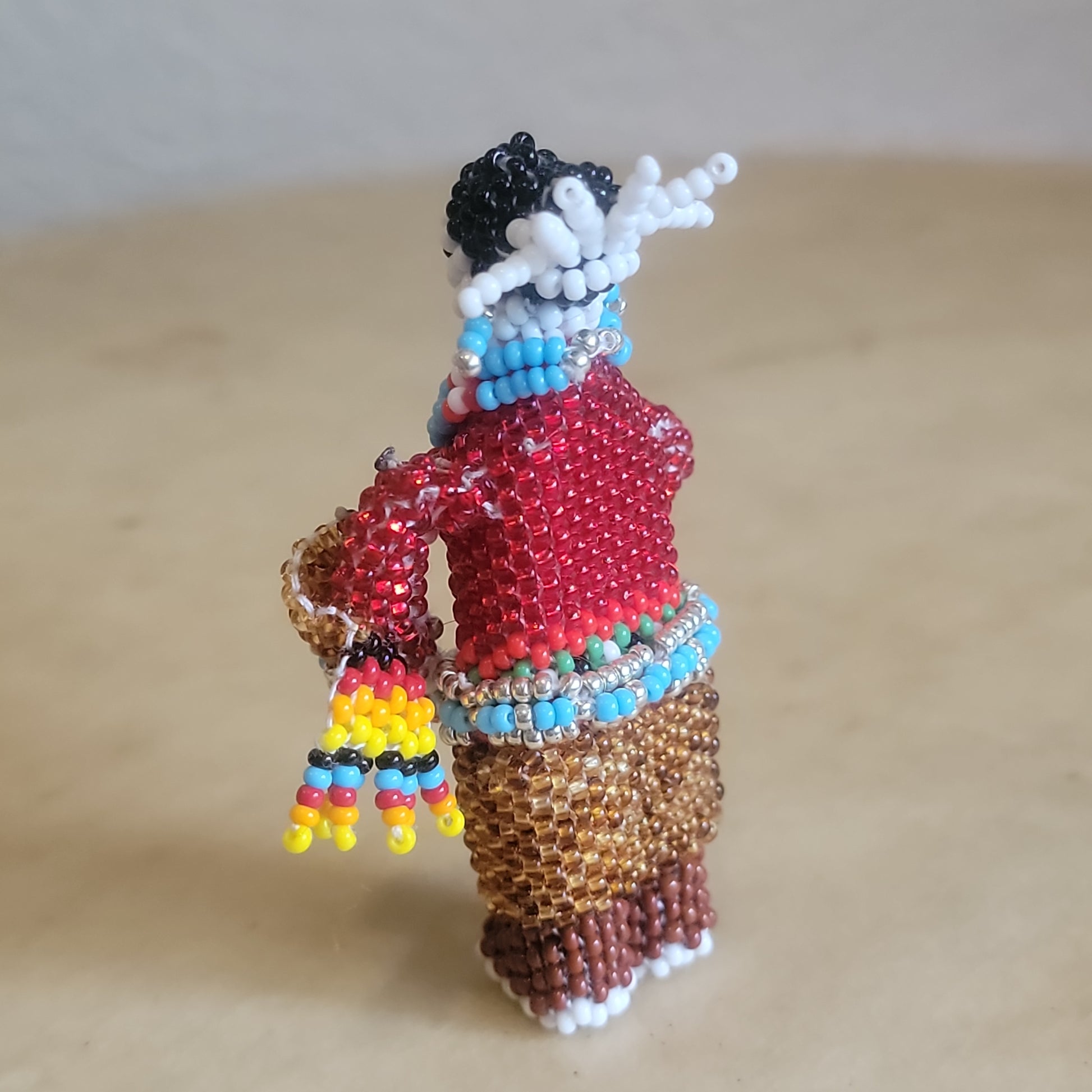 Todd Poncho Fully Beaded Zuni Maiden Shawl Dancer Indian Beadwork