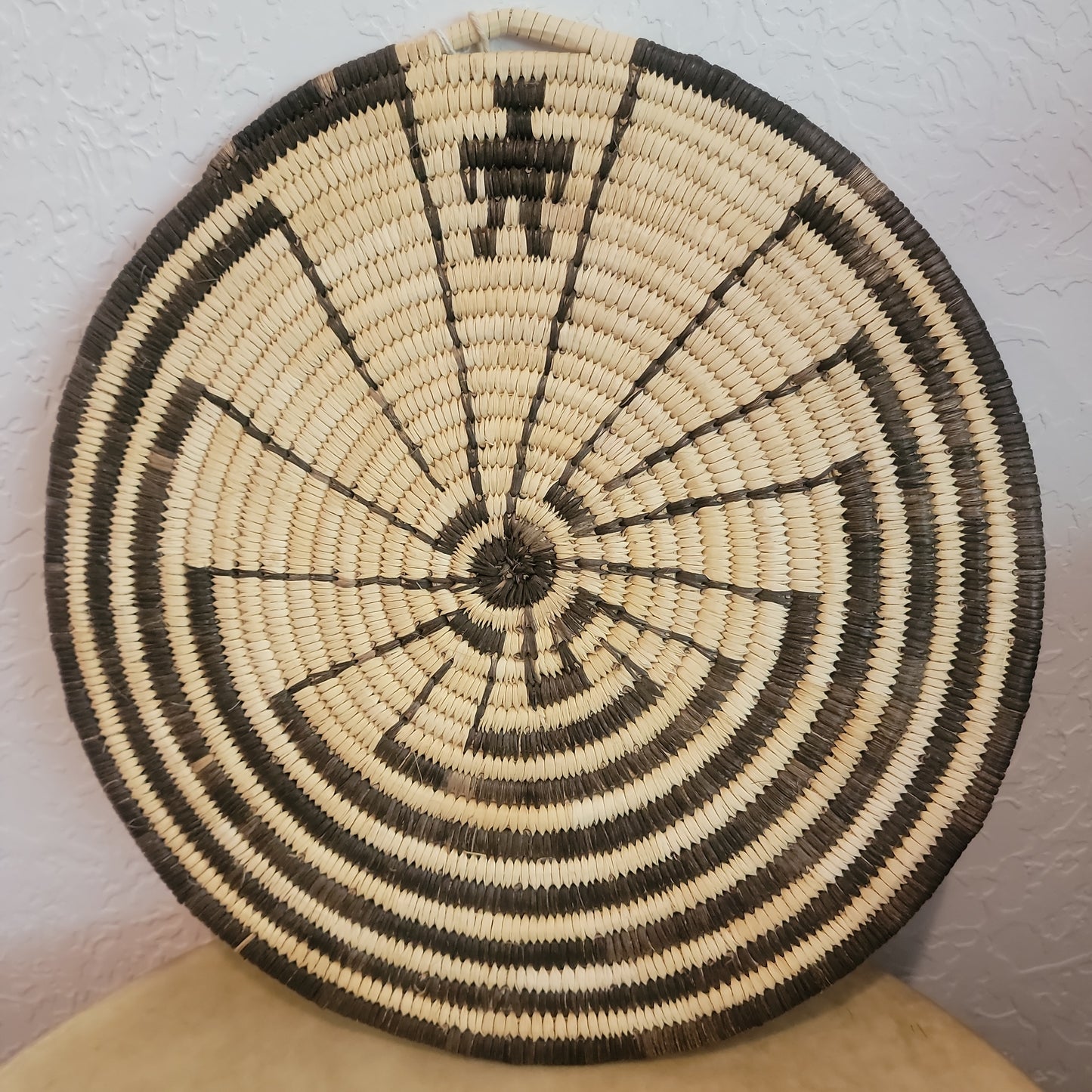 Unbelievable Find! Large Papago Tohono O'Odham "Man in the Maze" Indian Basket