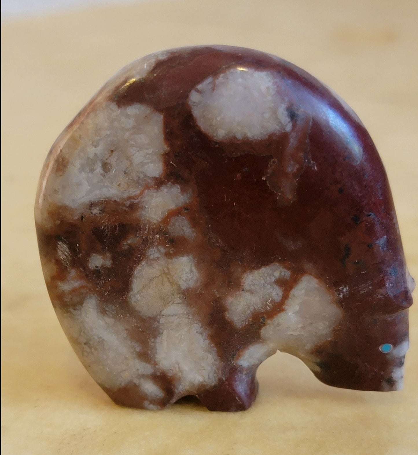 Stewart Quandelacy Classic Jasper Medicine Bear Zuni Fetish