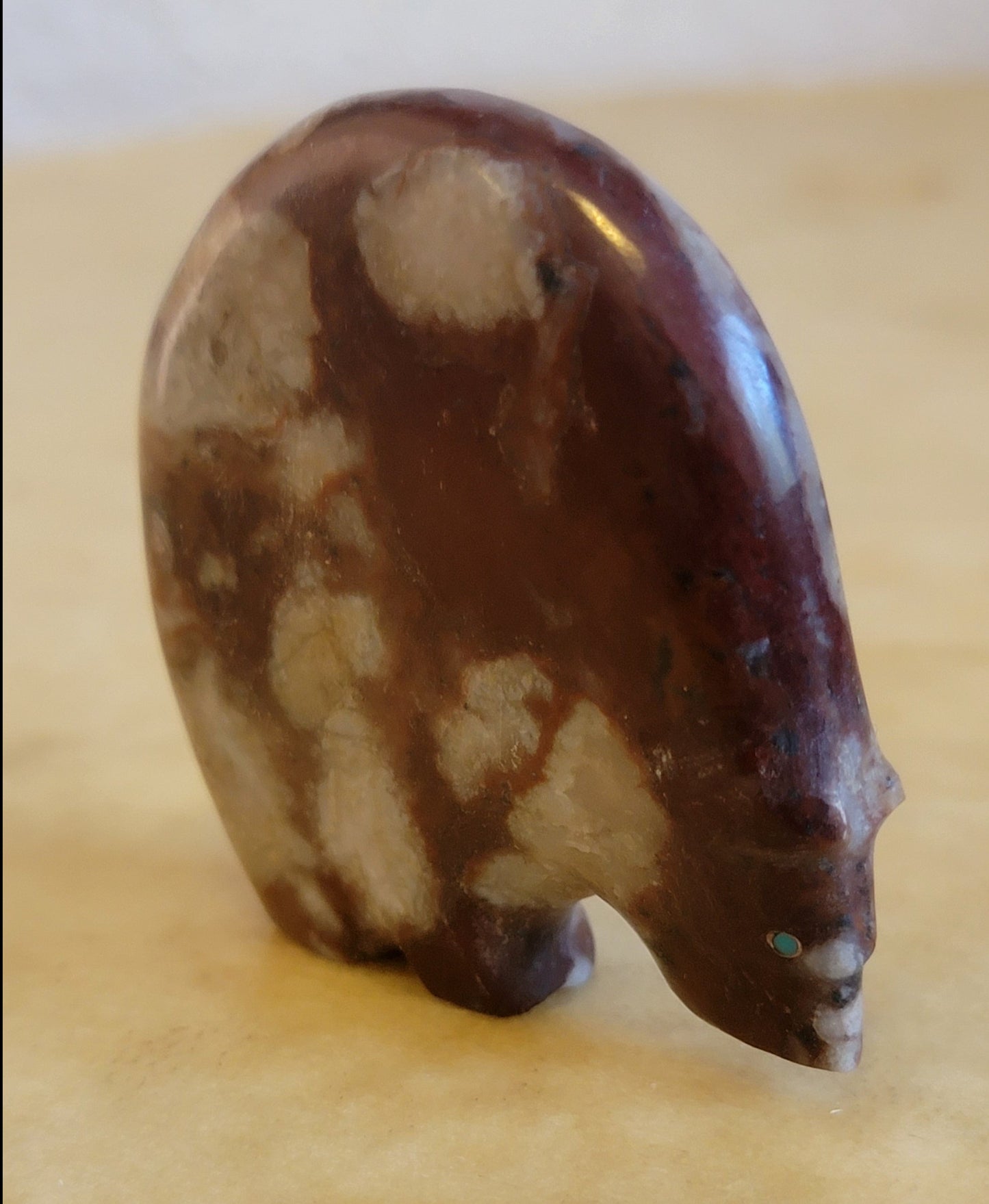 Stewart Quandelacy Classic Jasper Medicine Bear Zuni Fetish