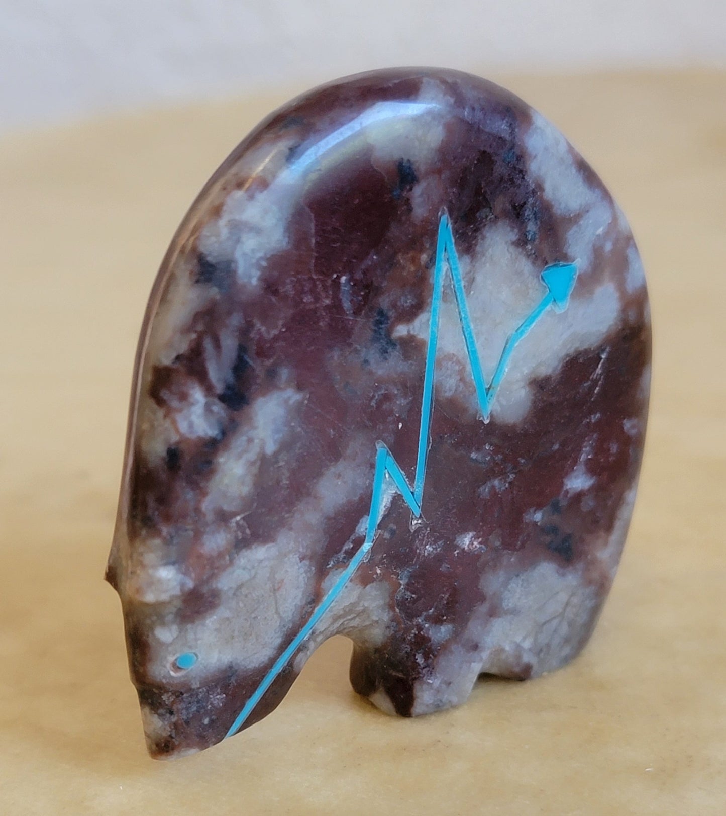 Stewart Quandelacy Classic Jasper Medicine Bear Zuni Fetish