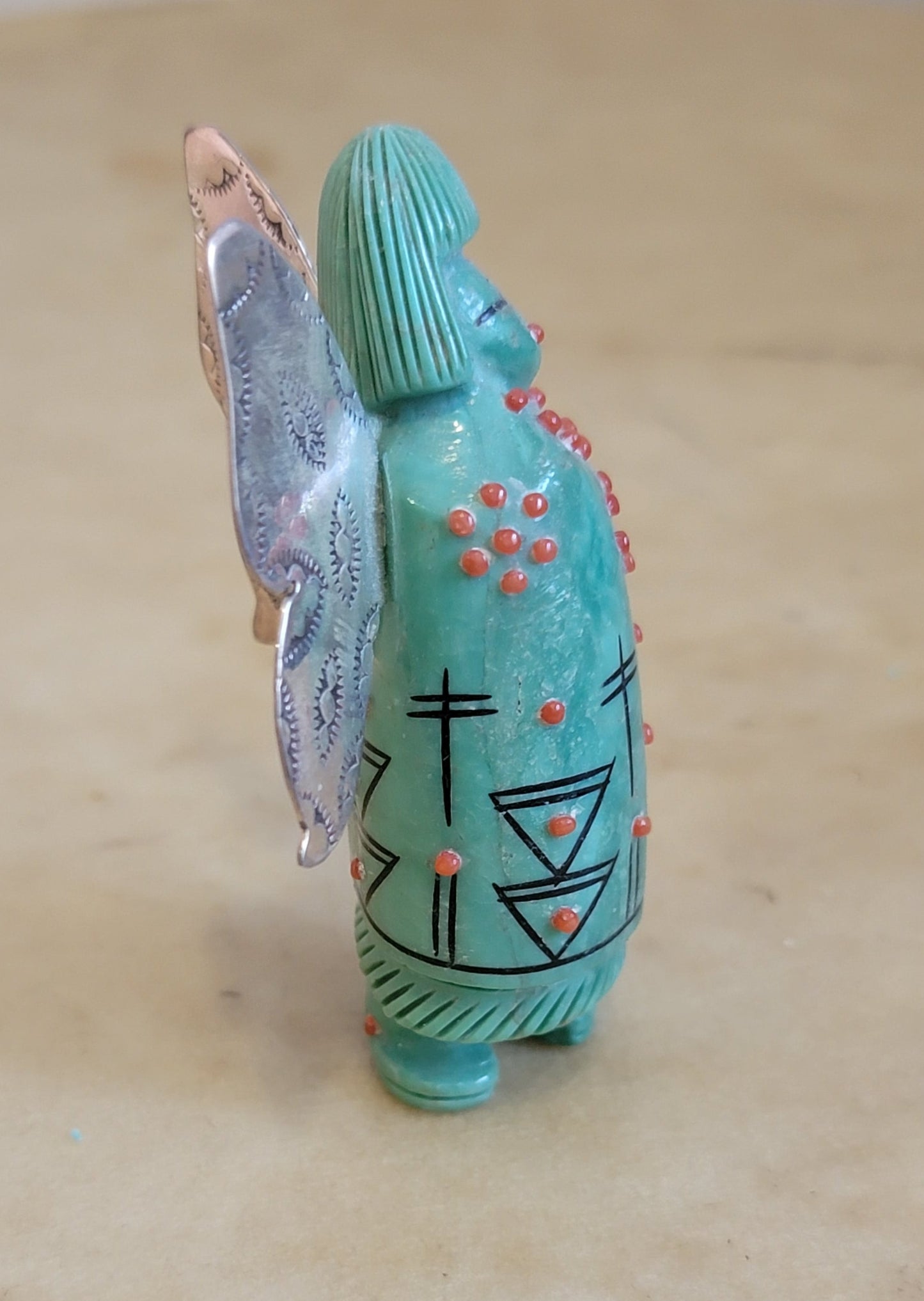 Claudia Peina Silver Winged Butterfly Maiden Zuni Fetish