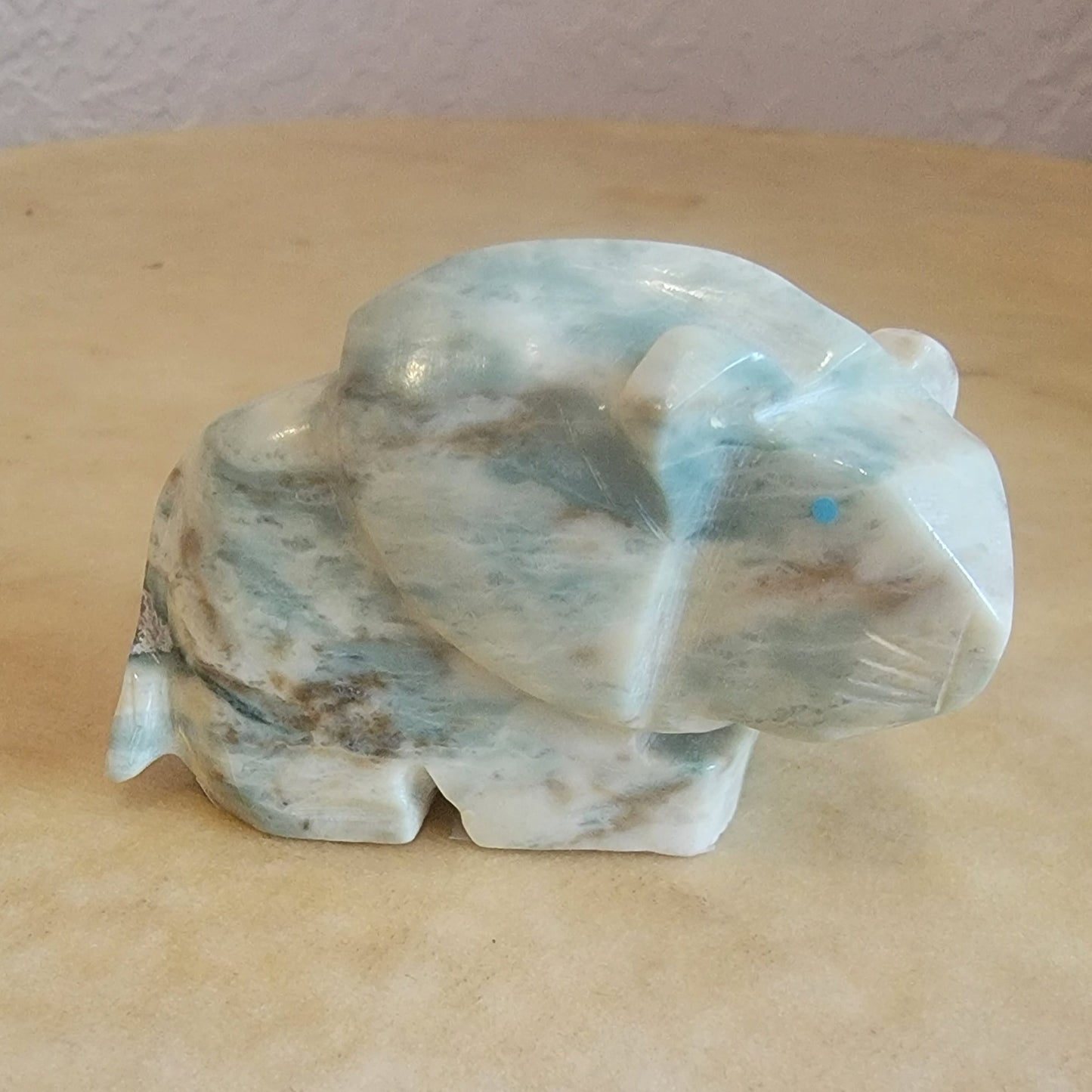 Gilbert Lonjose Serpentine Powerful Lion Zuni Fetish