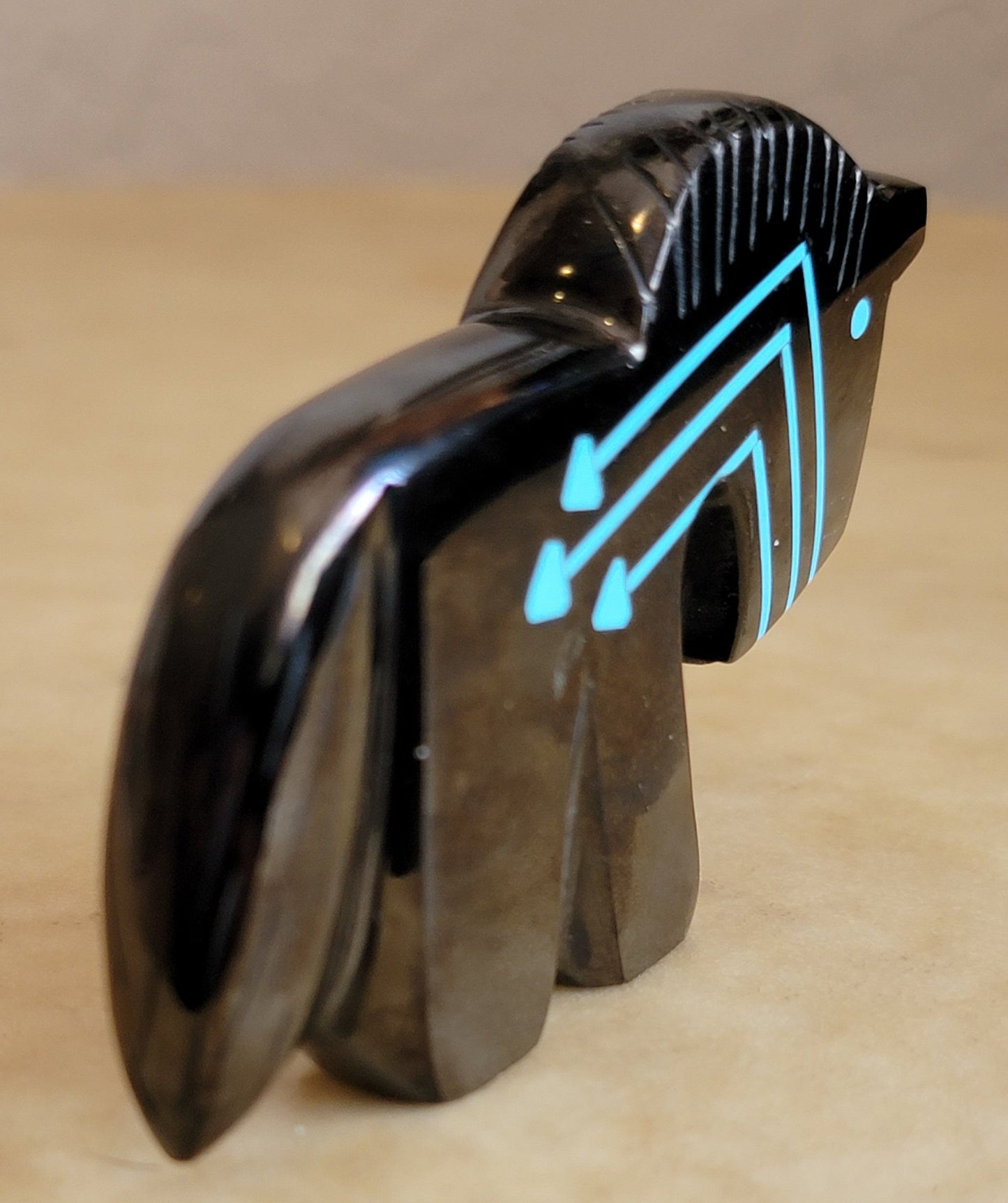 Kenric Laiwakete Silverado Triple Heartline Zuni Fetish Healing Horse