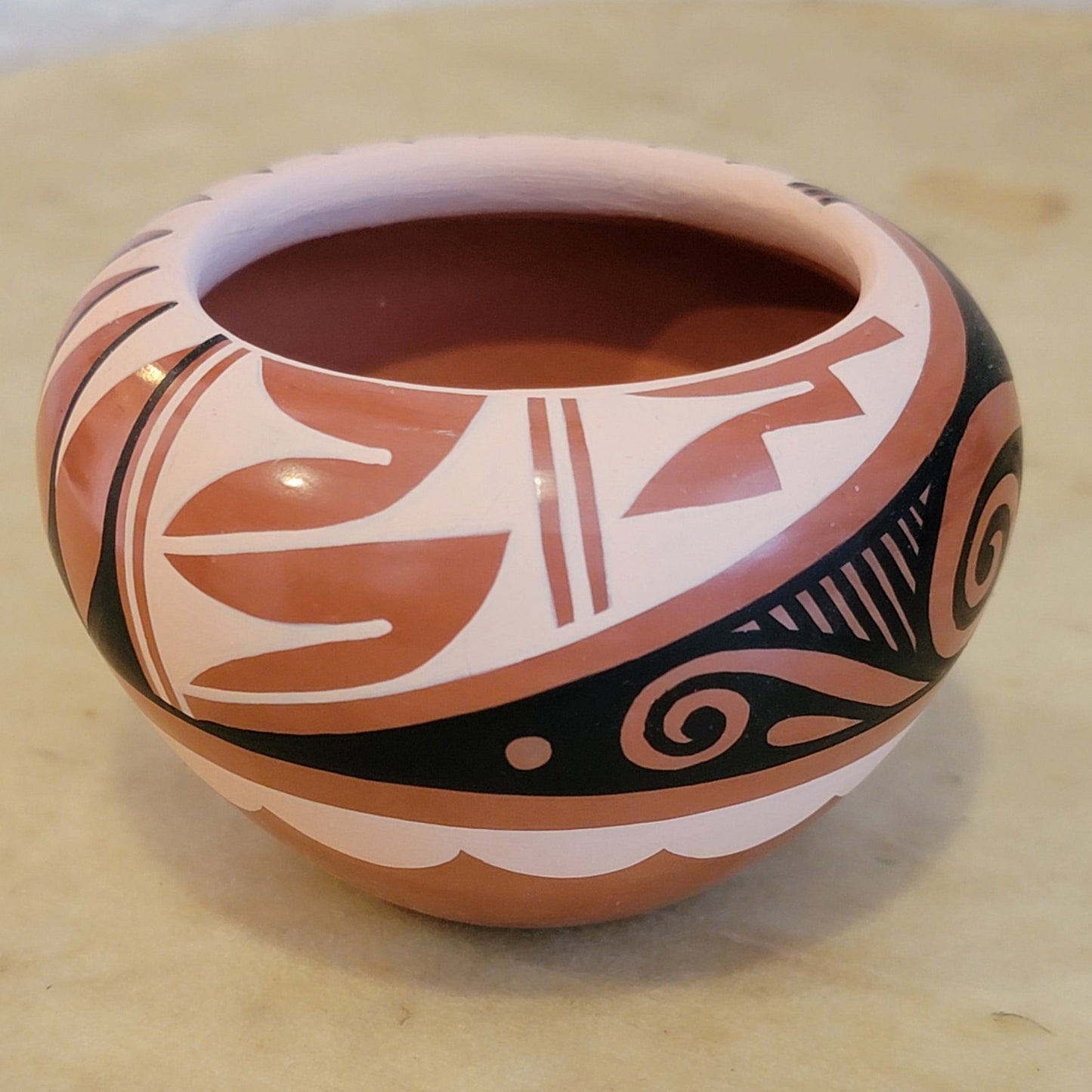 Carol G. Loretto Jemez Pueblo Pottery Bowl