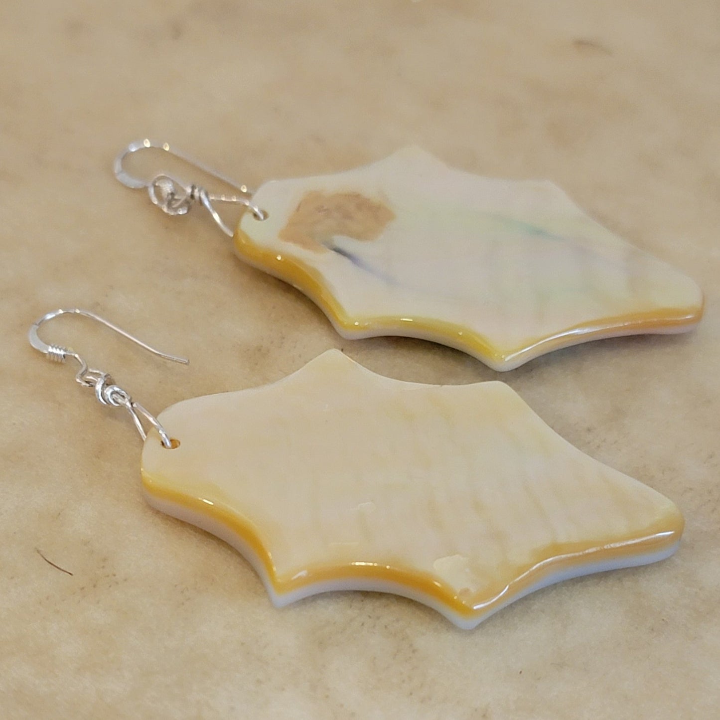 Mosaic Zuni Inlay Earrings Indian Jewelry