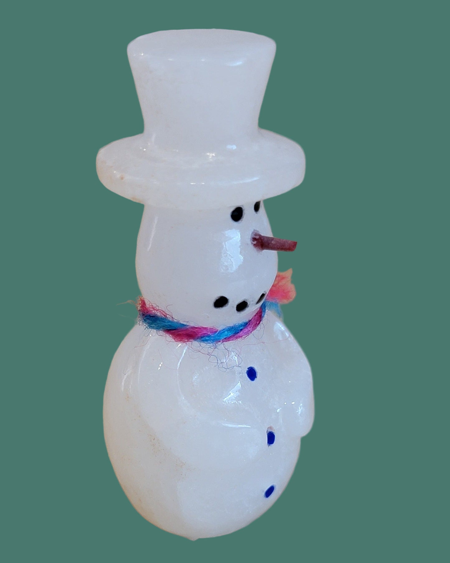 Alabaster Snowman Zuni Fetish
