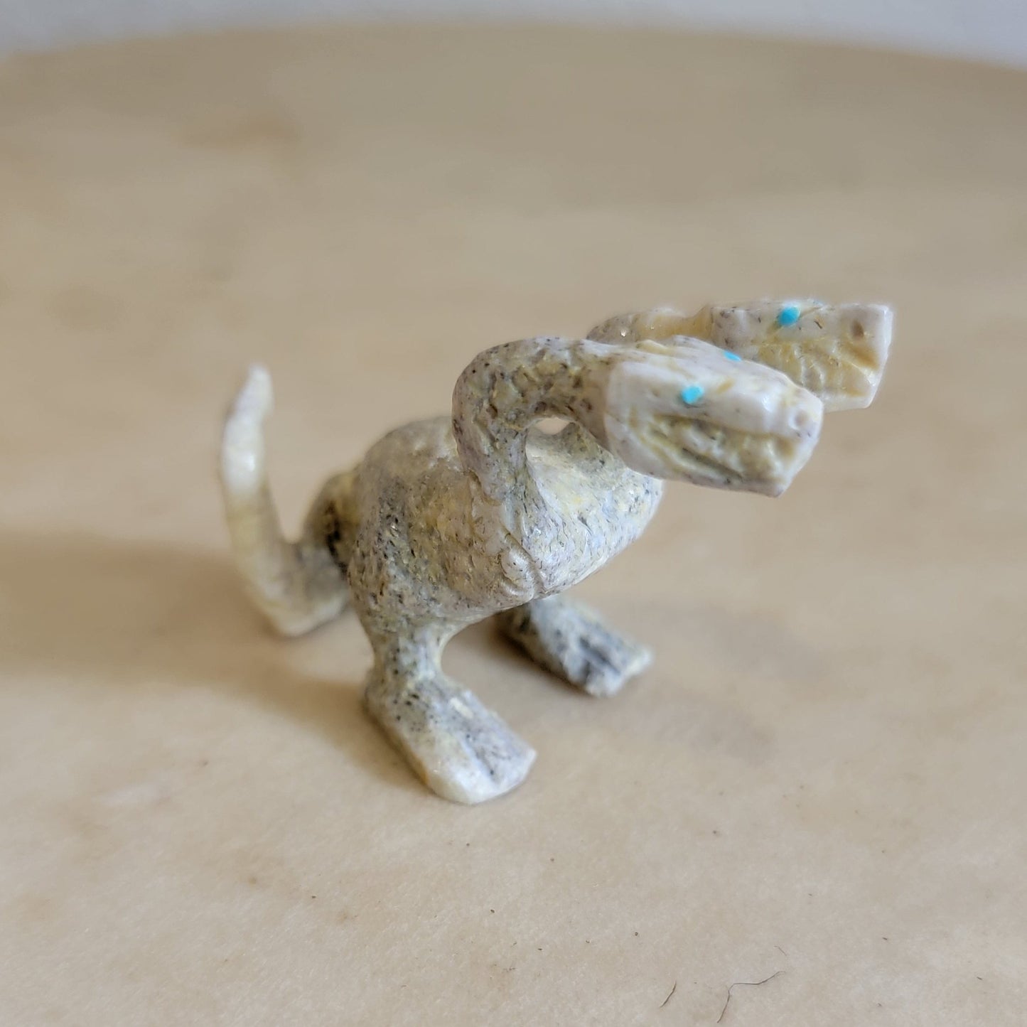 Scott Garnatt Two Headed Hydra Antler Zuni Fetish