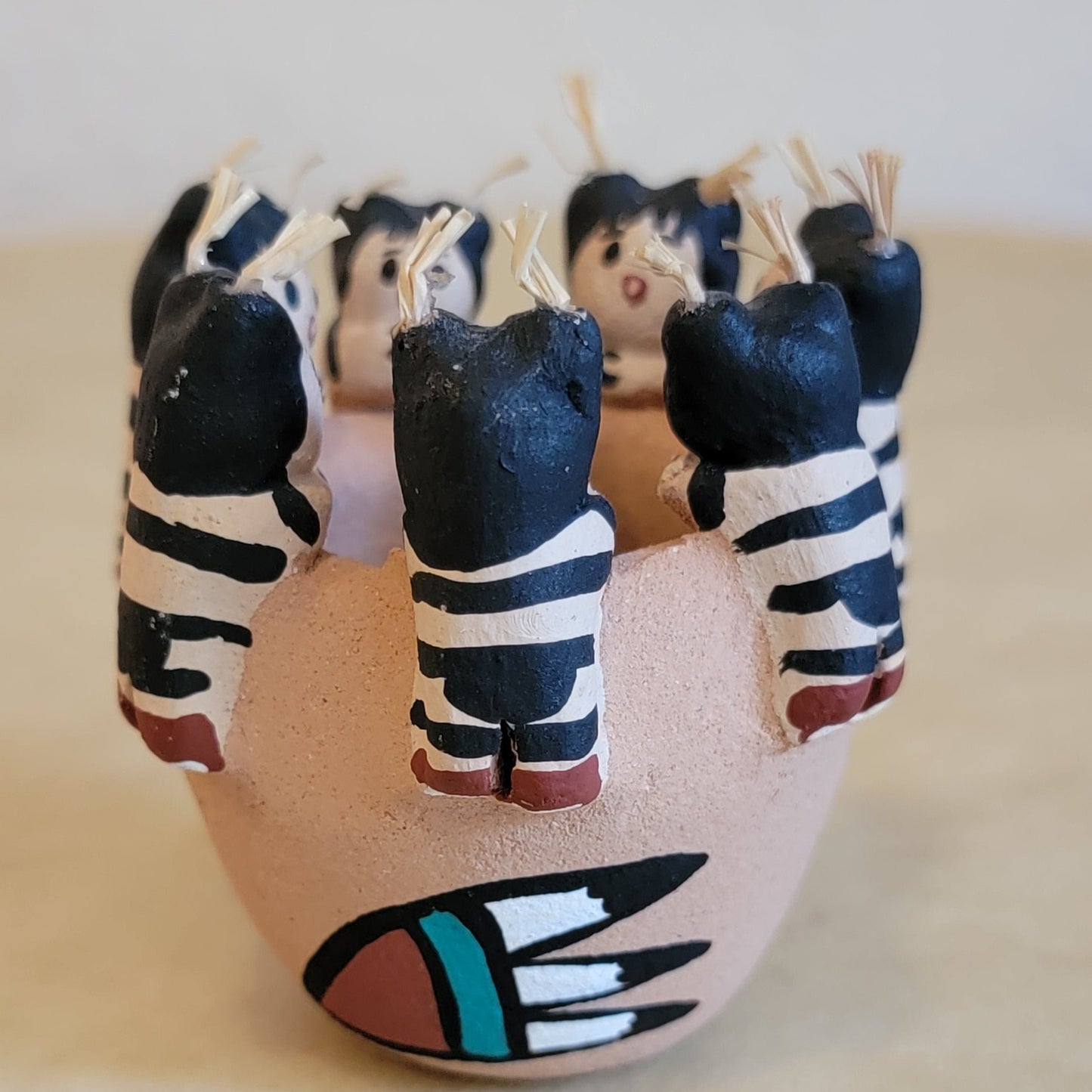 Anita Cajero Jemez Pueblo Hano Clown Kids Friendship Bowl Pueblo Pottery