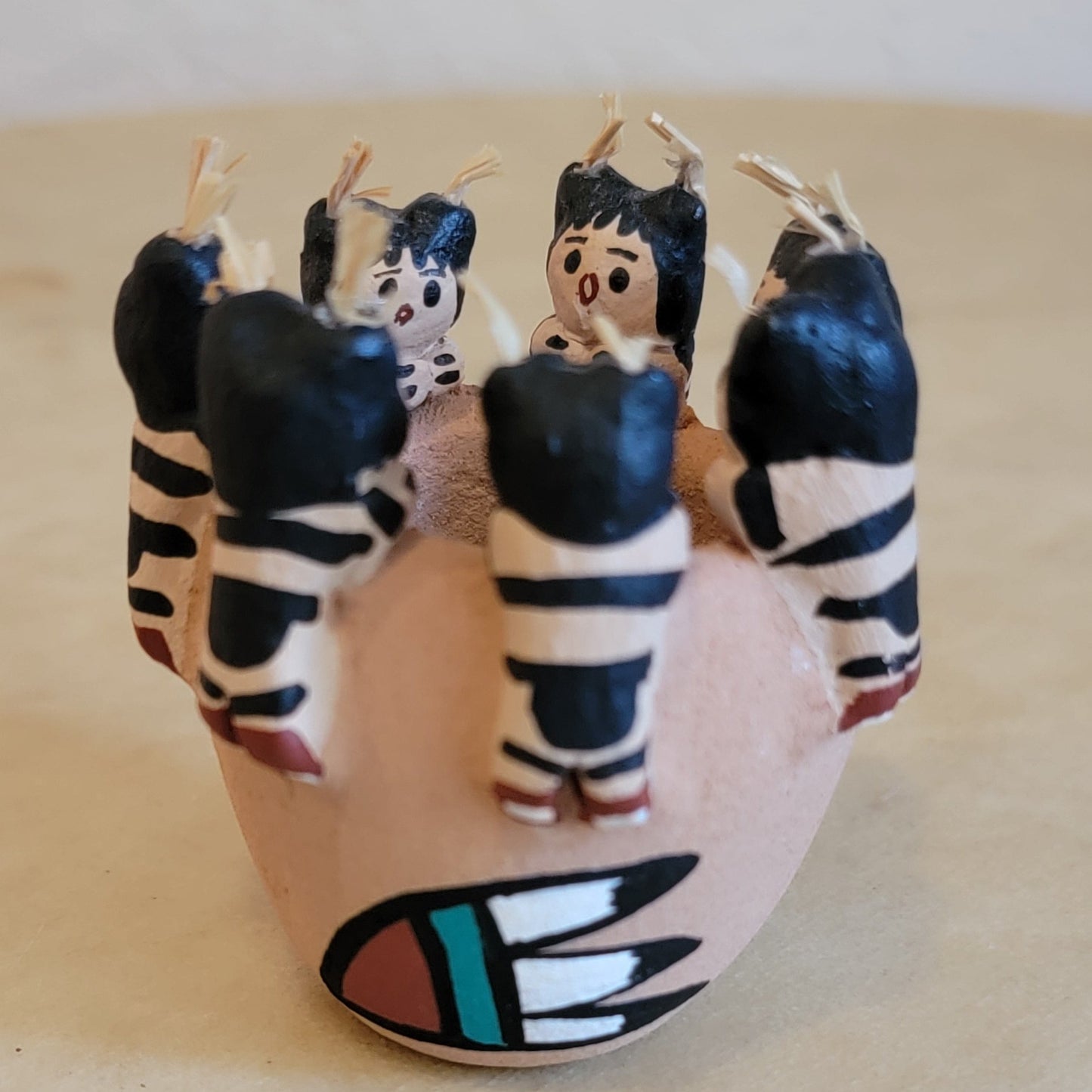 Anita Cajero Jemez Pueblo Hano Clown Kids Friendship Bowl Pueblo Pottery