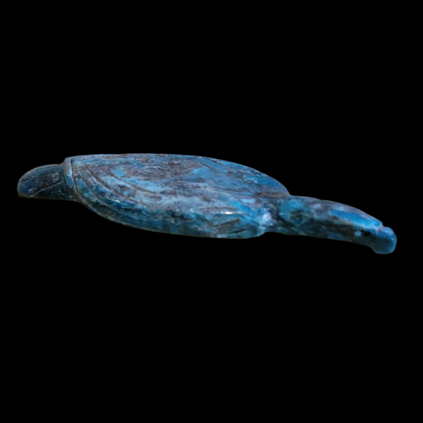 Elegant Chrysocolla Eagle/ Messenger to the Divine Zuni Fetish