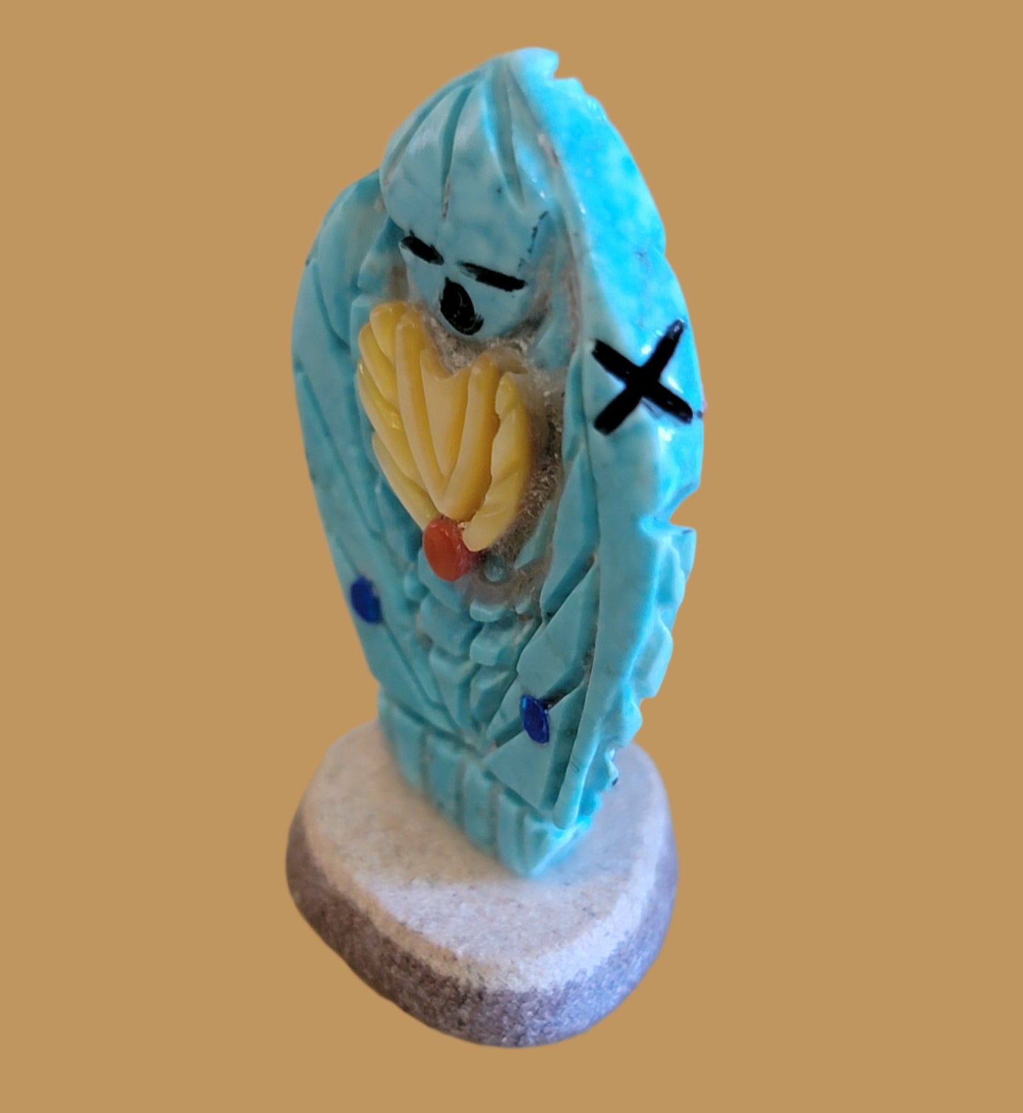 Turquoise Double Sided Zuni Maiden Zuni Fetish