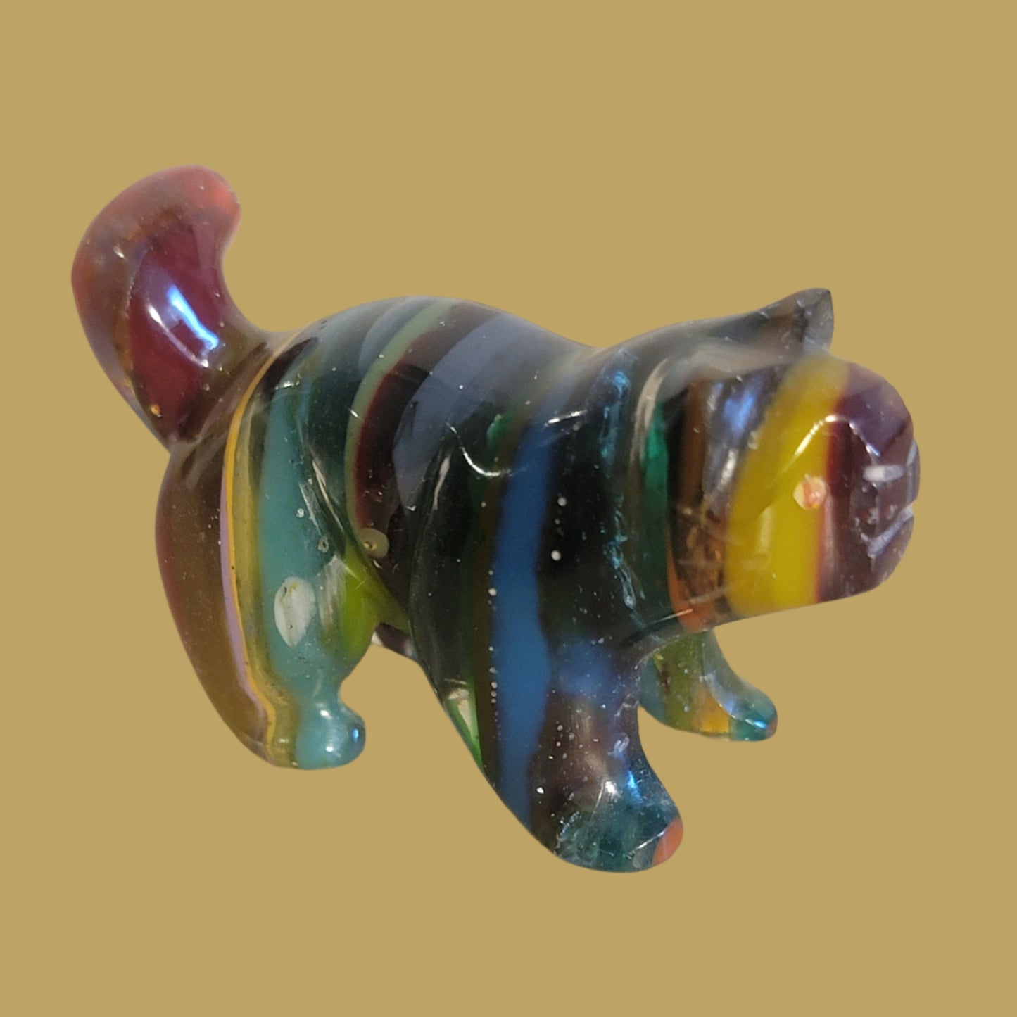 Colorful Kitty Cat Surfite Zuni Fetish