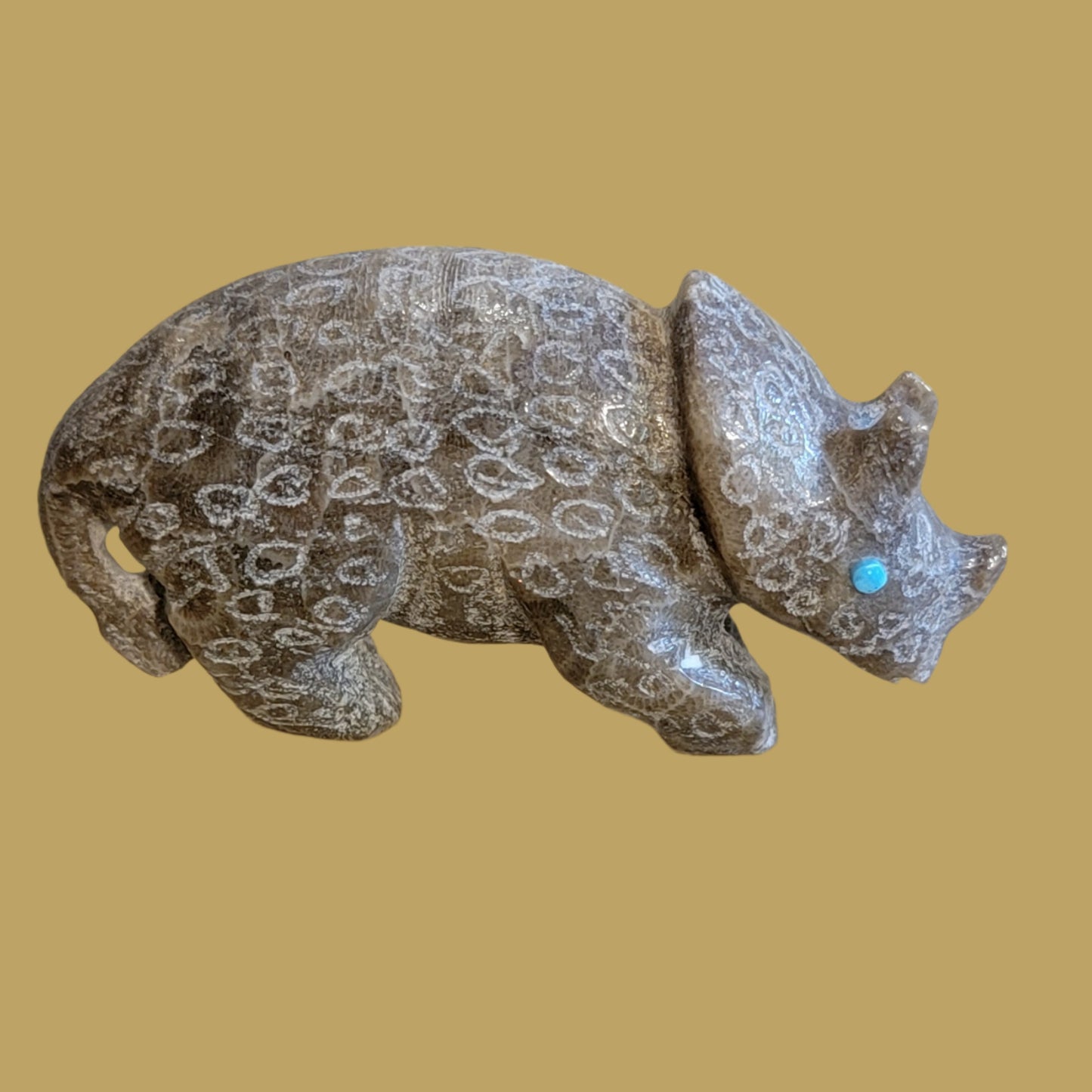 Petosky Rhinoceros Zuni Fetish