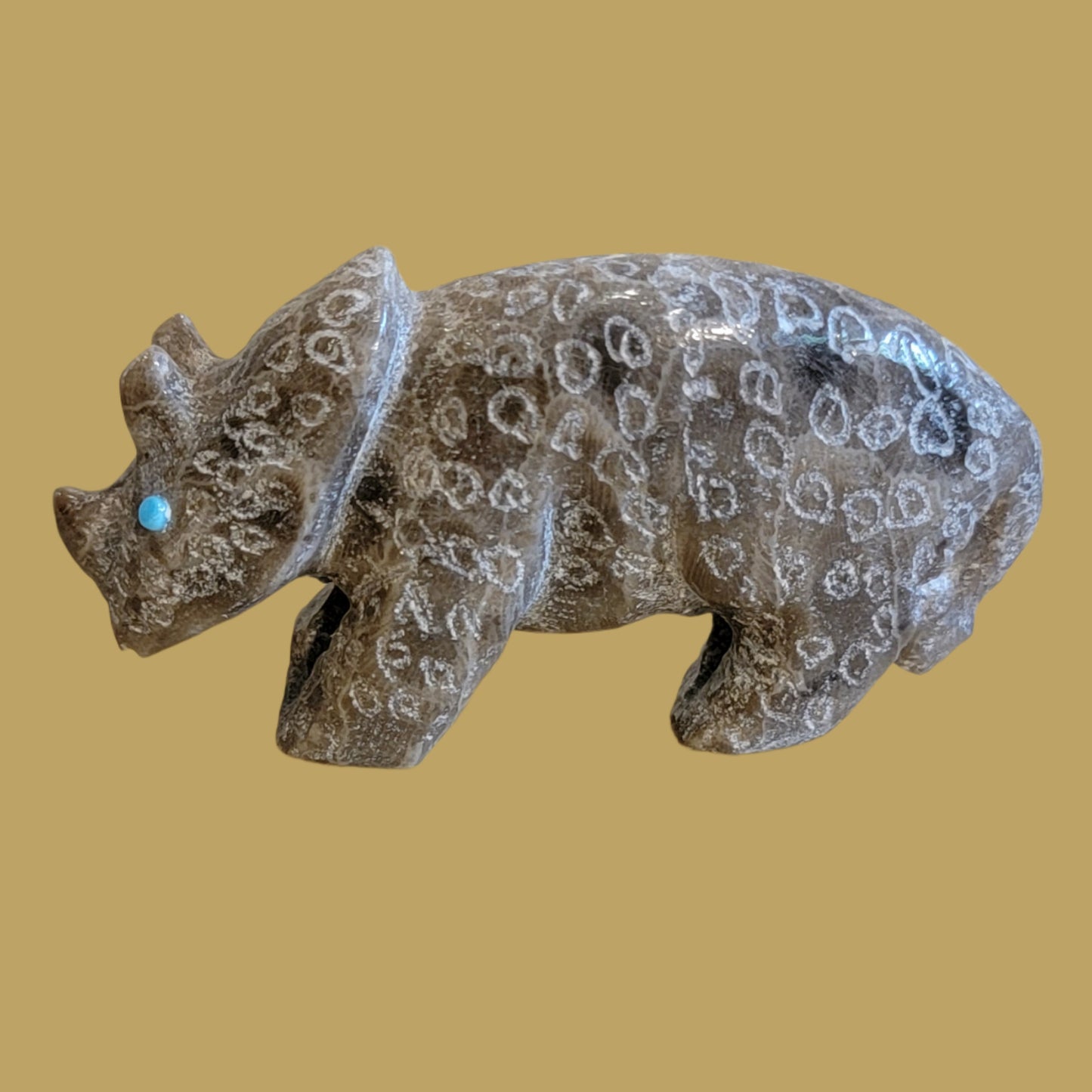 Petosky Rhinoceros Zuni Fetish