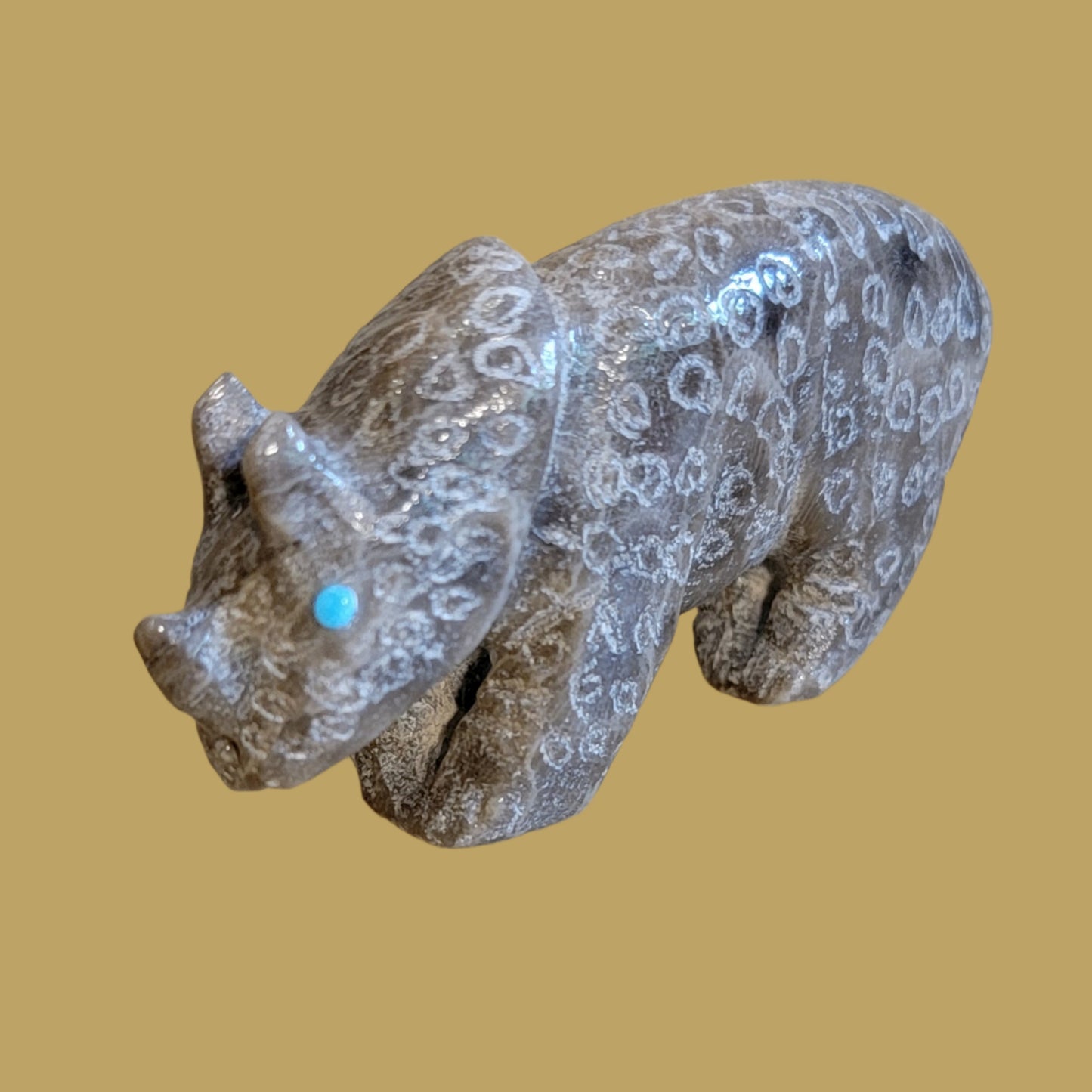 Petosky Rhinoceros Zuni Fetish