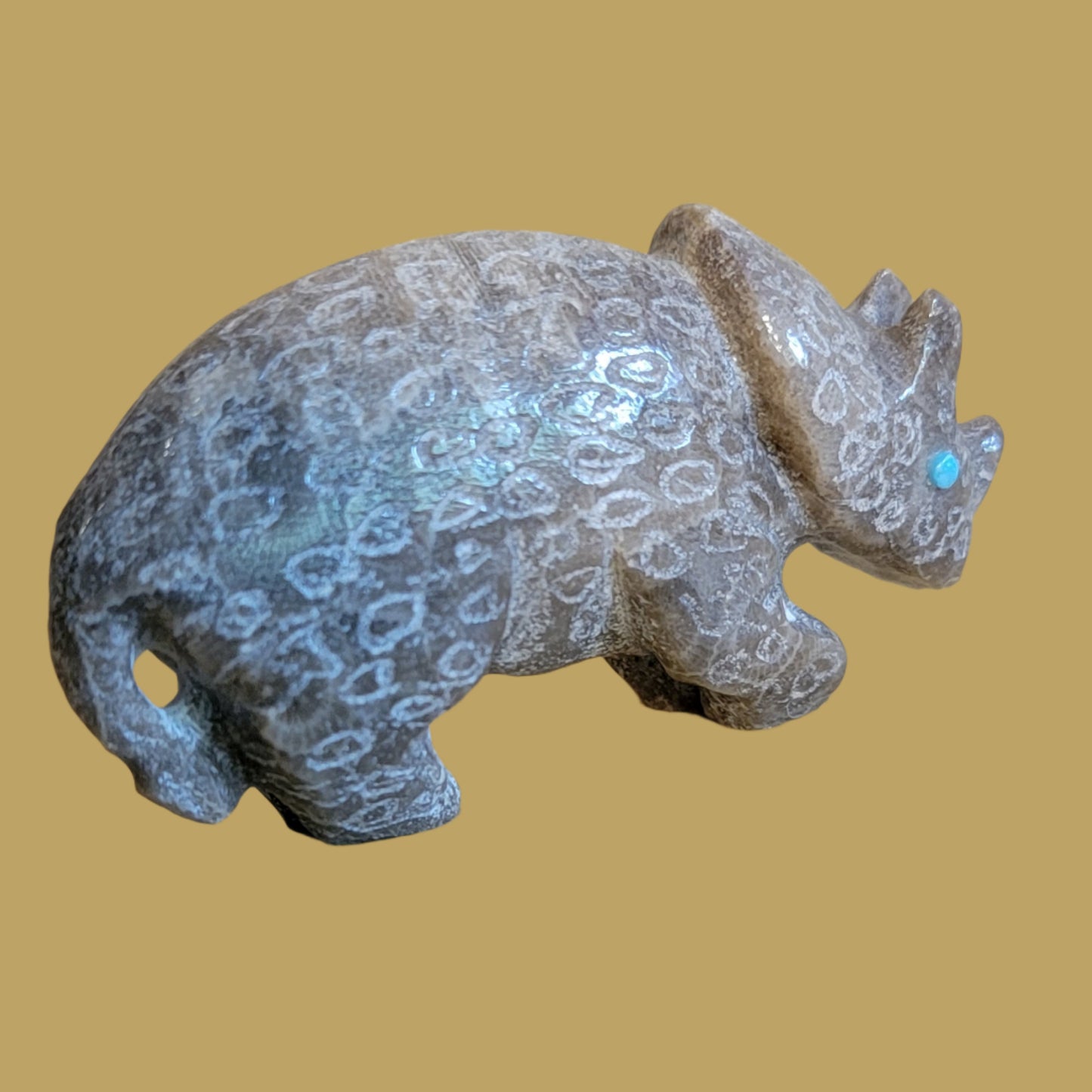 Petosky Rhinoceros Zuni Fetish
