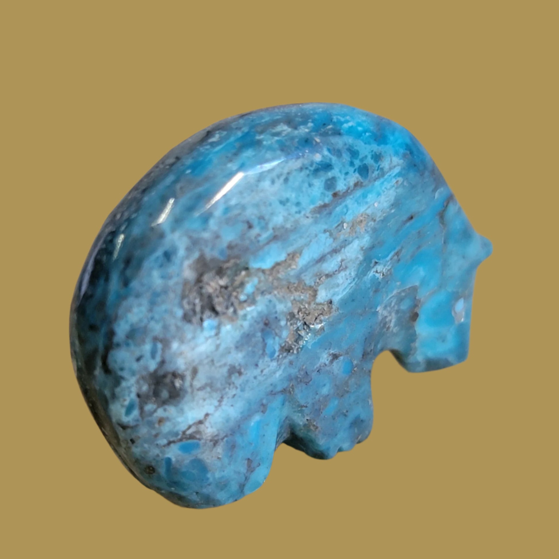 Chrysocolla Medicine Bear Zuni Fetish