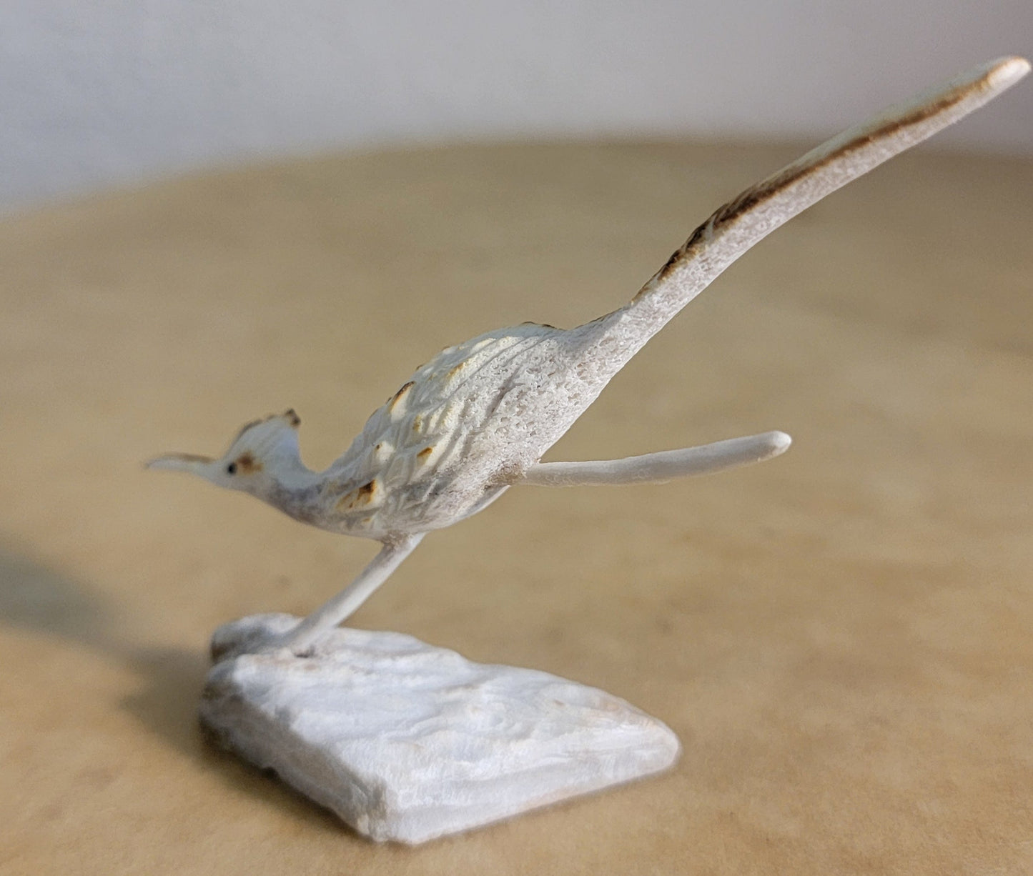 Antler Roadrunner on the Run Zuni Fetish