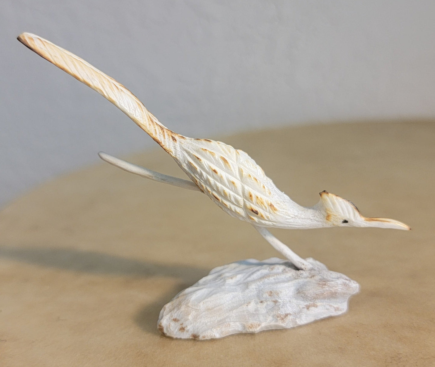 Antler Roadrunner on the Run Zuni Fetish