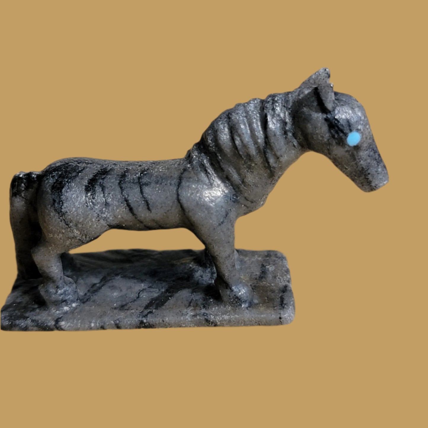 Picasso Marble Healing Horse Zuni Fetish